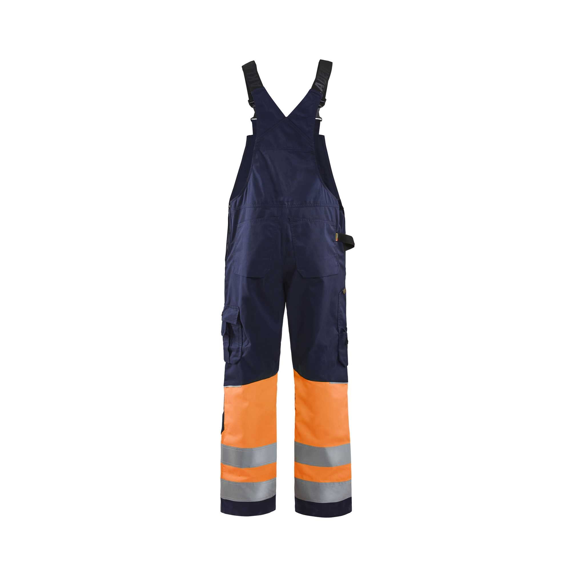 BLAKLADER 26621800 Hi Vis Bib overall Hi Vis Reflective Work Bib Trousers Men - Class 1 Certified