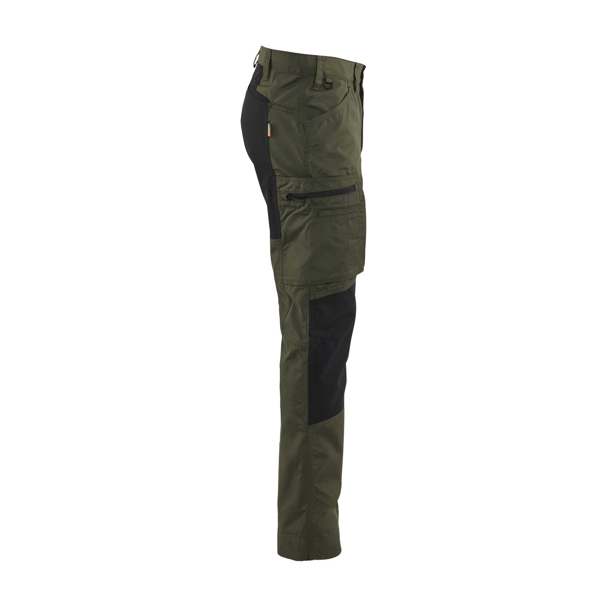 BLAKLADER 14591845 Service Trousers with Stretch Work Trousers Men - stretch panels
