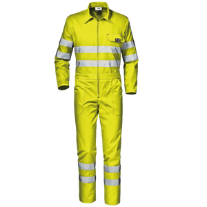 SIR SAFETY MISTRAL Hi Vis Reflective Work Coverall Men - Breathable Cotton Blend