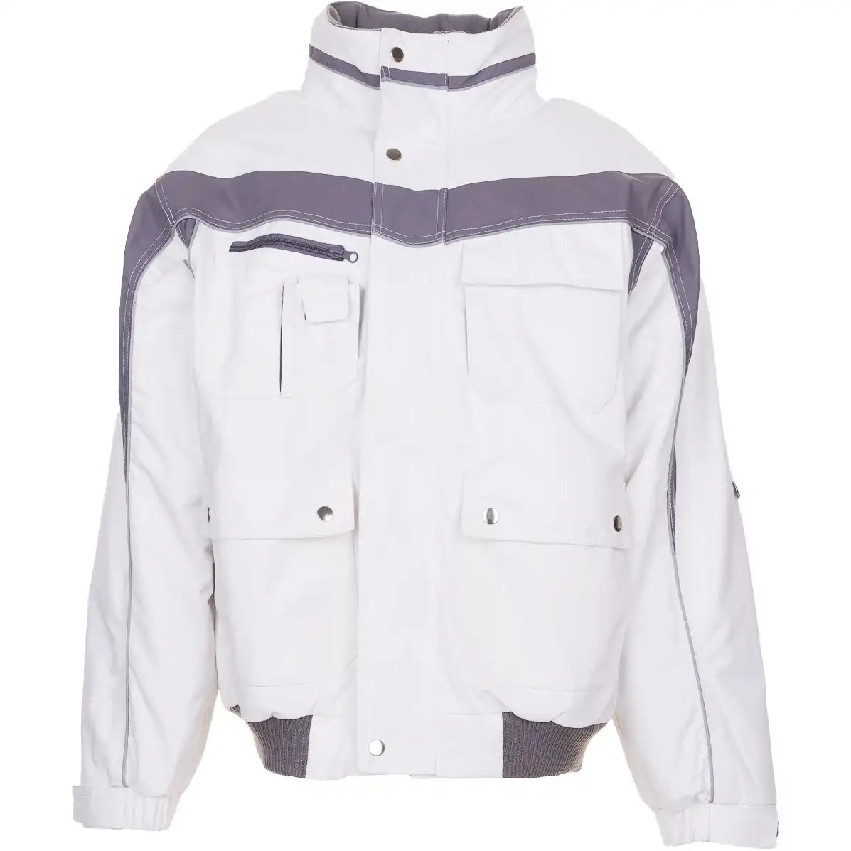 Planam Plaline Winterblouson reinweiß/zink XS reinweiß/zink - Vorschaubild