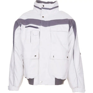 Planam Plaline Winterblouson reinweiß/zink XS reinweiß/zink - Vorschaubild