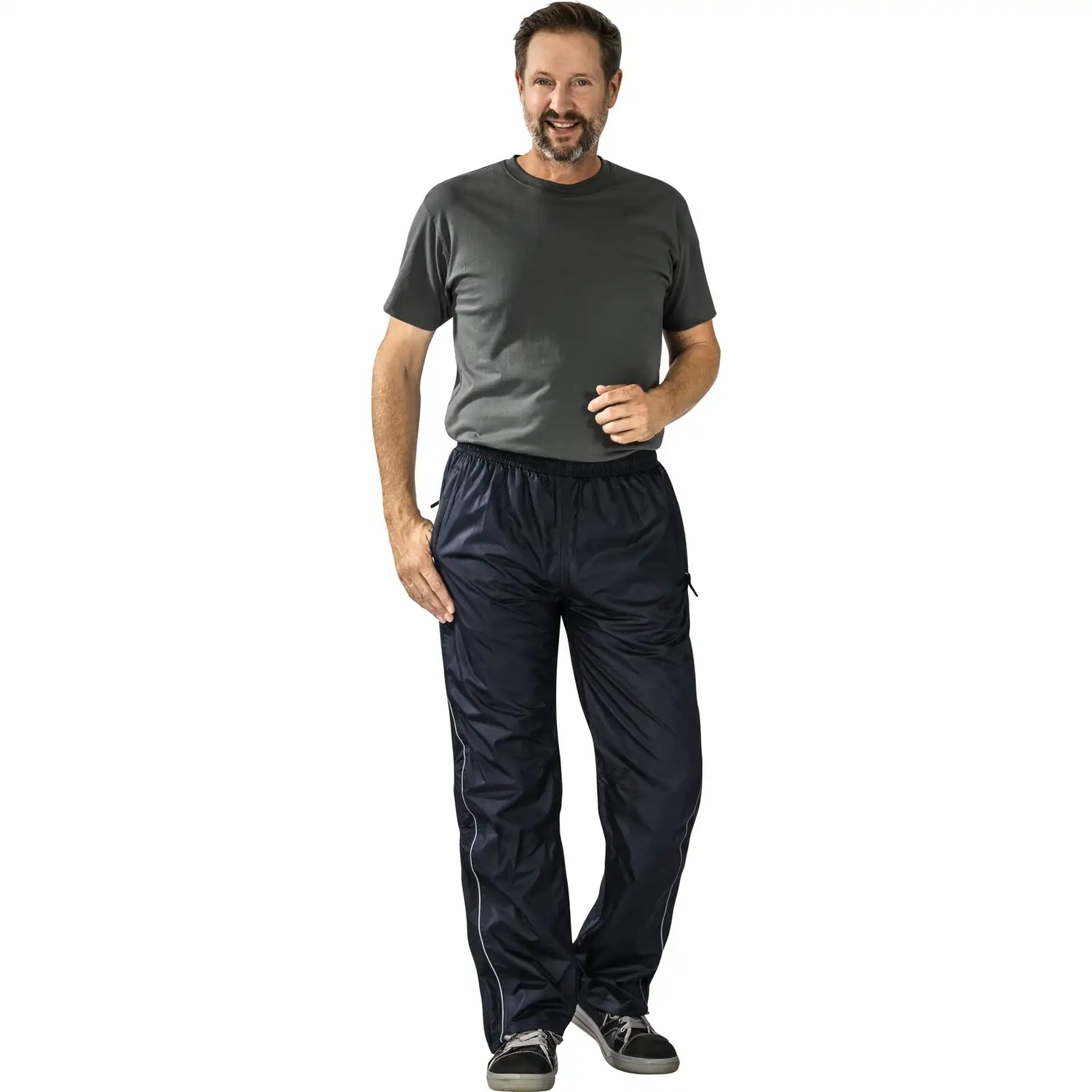 Planam Outdoor Monsun Hose marine S marine - Produktbild mit Model