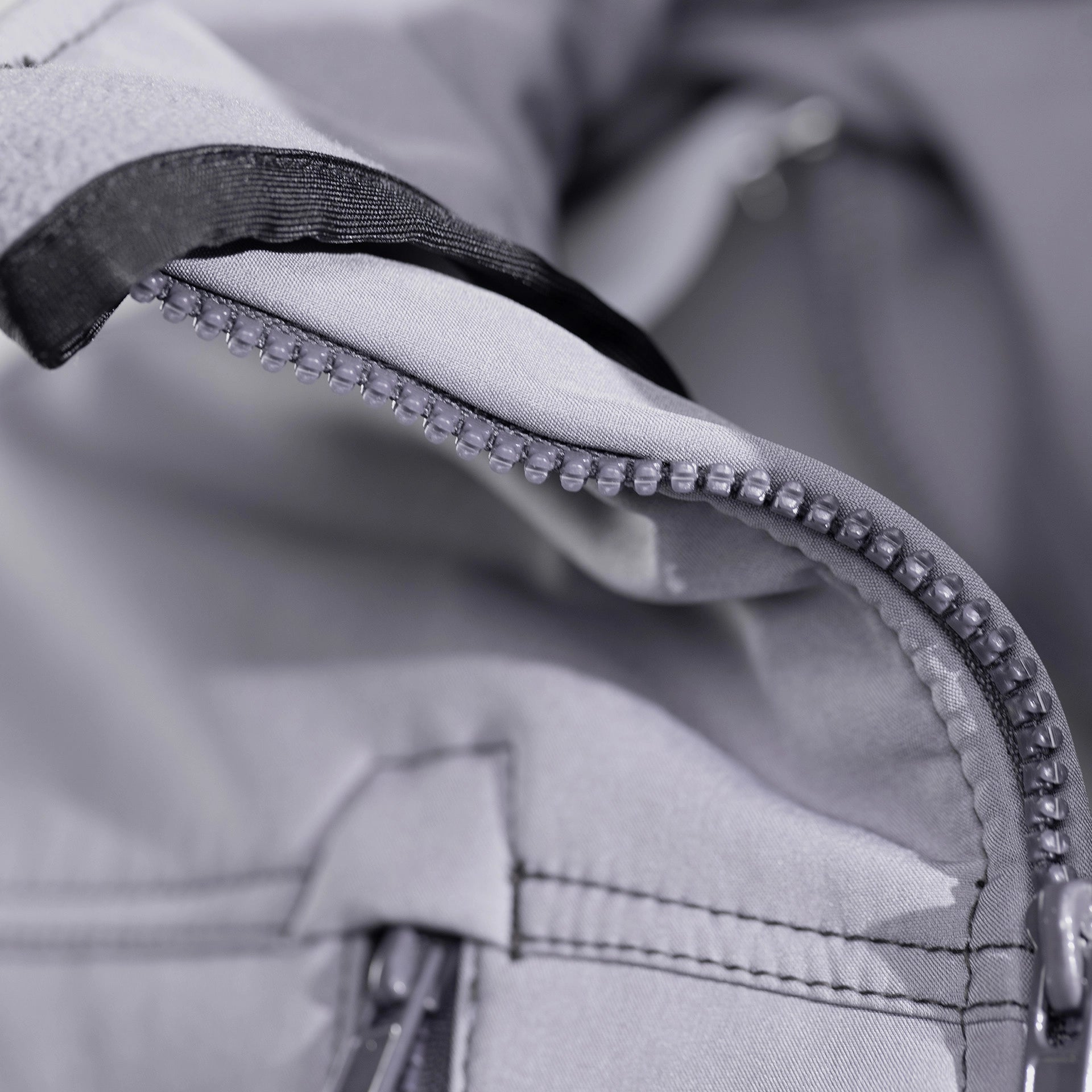 TMG Kult Worker Softshell jacket light grey - KW-220020_Softshelljacke_mittelgrau_Kragen_1920x1920