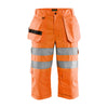 BLAKLADER 15391811 Hi Vis pirate shorts Hi Vis Reflective Work Pirate Bermuda Men - twill fabric