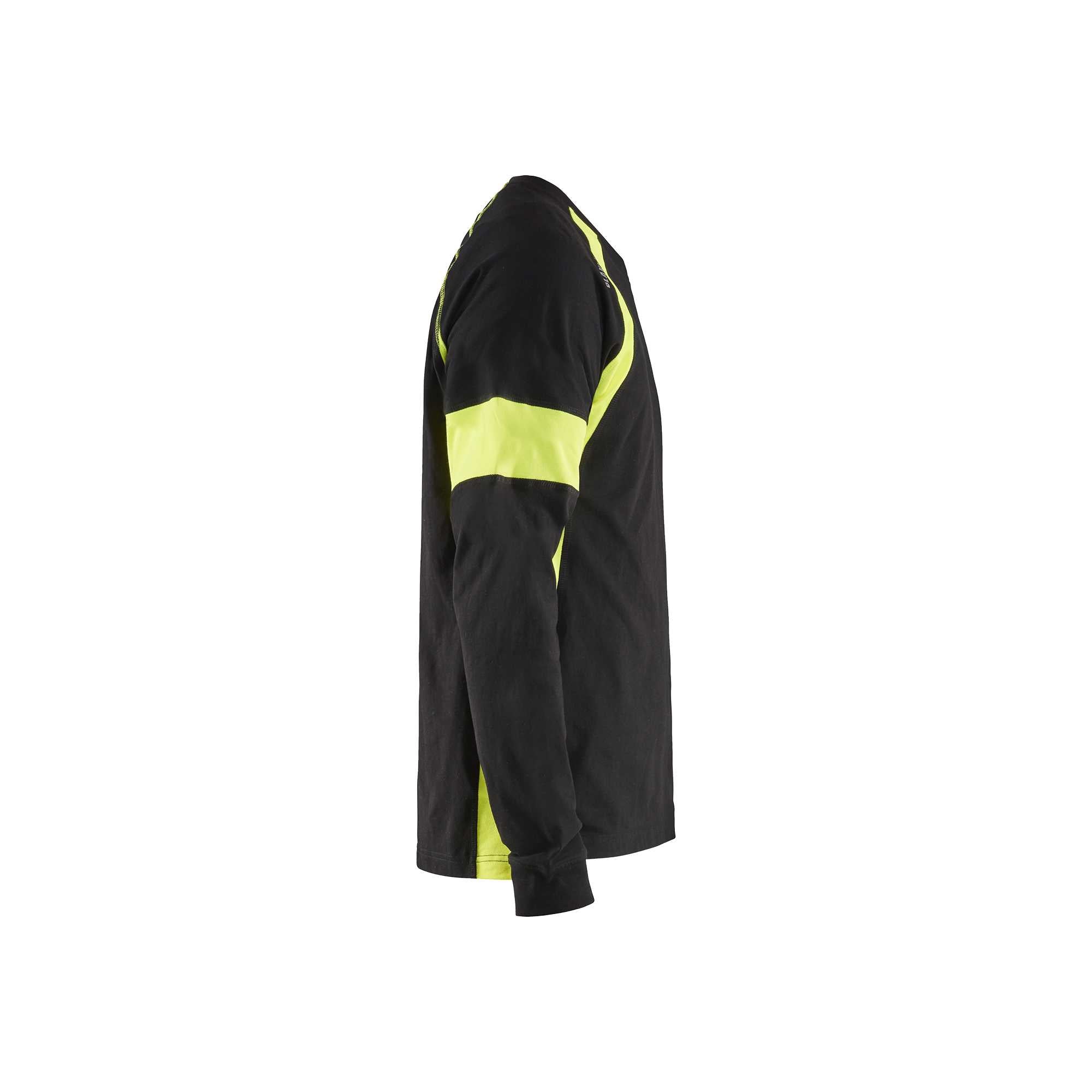BLAKLADER 35201030 Long sleeved T shirt Hi Vis Reflective Long Sleeve Work T-Shirt MEN - 100% Cotton