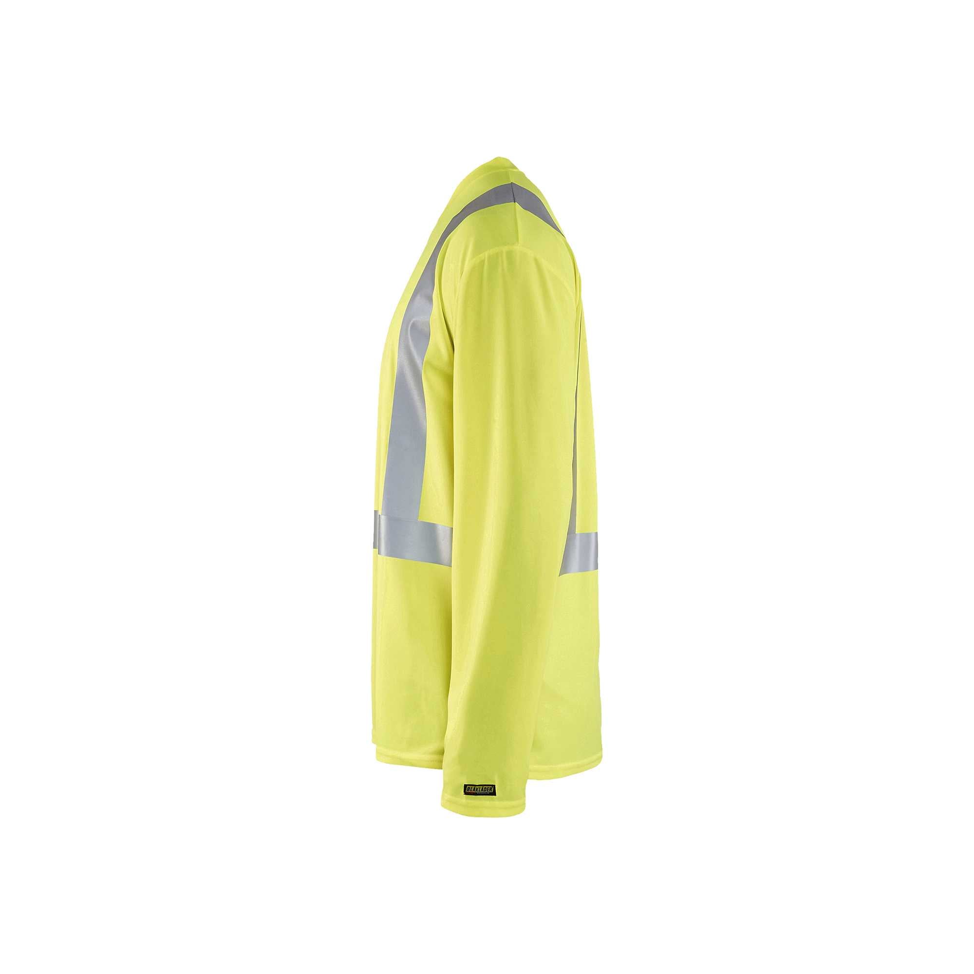 BLAKLADER 33831011 Hi Vis UV long sleeved T shirt Hi Vis Reflective Long Sleeve Work T-Shirt MEN - 100% Polyester