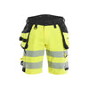 BLAKLADER 11201648 Hi Vis shorts 4 way stretch Hi Vis Reflective Work Shorts Men - double weave