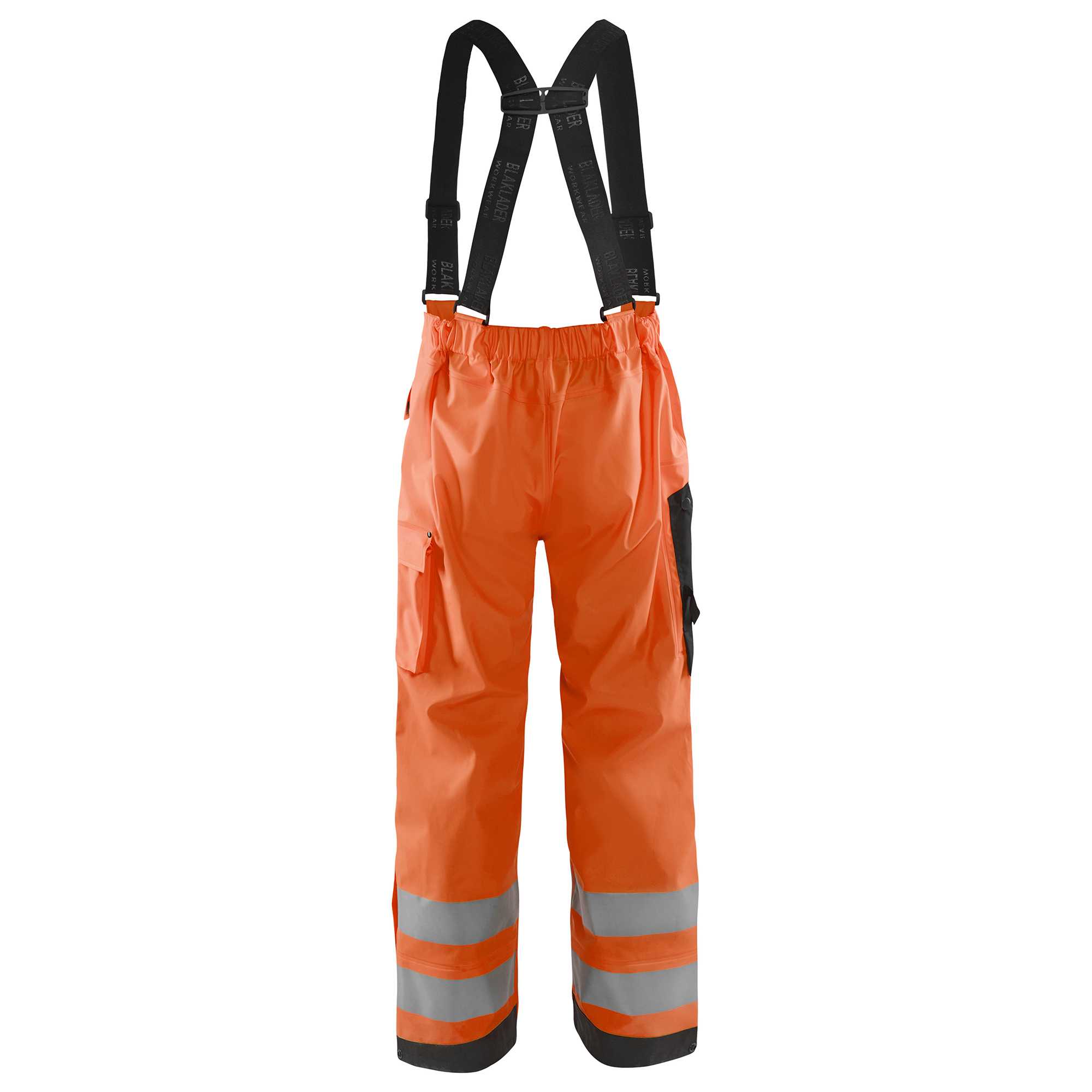 BLAKLADER 13062005 Rain trousers Hi Vis Level 3 Hi Vis Reflective Work Trousers Men - Waterproof