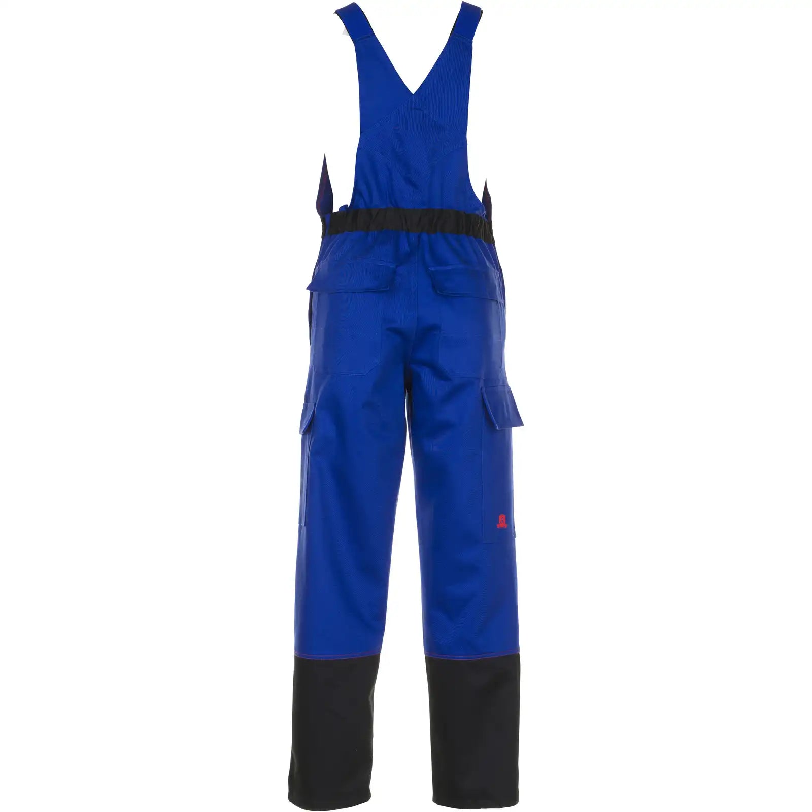Planam Weld Shield Latzhose kornblumenblau/schwarz 102 kornblumenblau/schwarz - Produktbild ohne Model