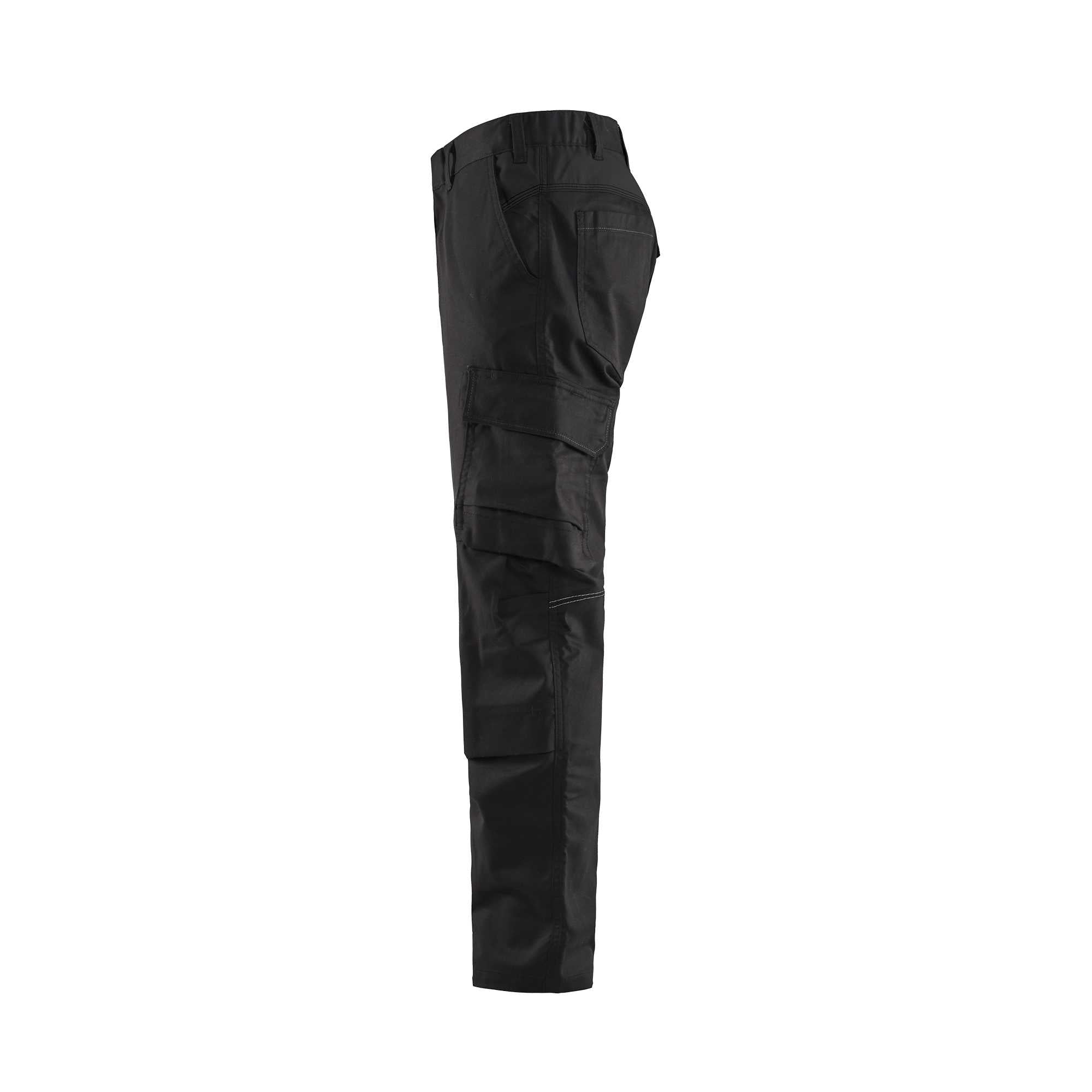 BLAKLADER 14481832 | Industry trousers stretch with knee pad pockets Hi Vis Reflective Work Trousers Men - twill fabric