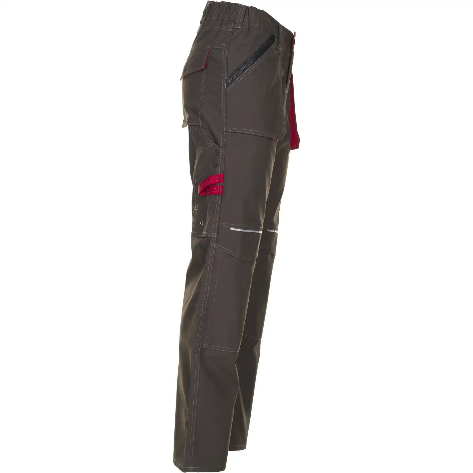 Planam Basalt Bundhose oliv/rot 102 oliv/rot - Produktbild ohne Model