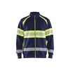 BLAKLADER 35511158 Hi Vis Sweater Hi Vis Reflective Full-zip Work Sweatshirt MEN - 100% Cotton