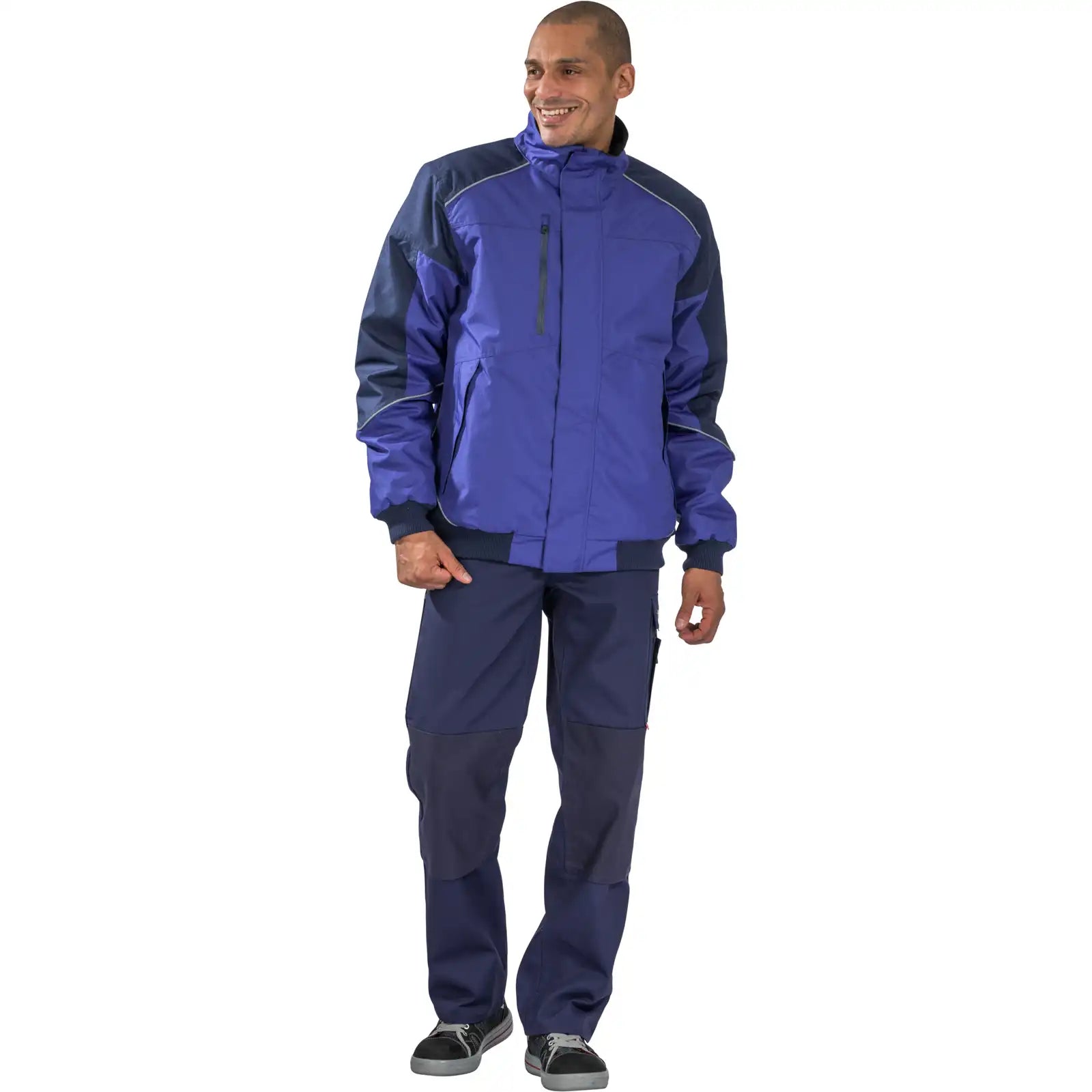 Planam Outdoor Desert Blouson blau/marine 4XL blau/marine - Produktbild mit Model