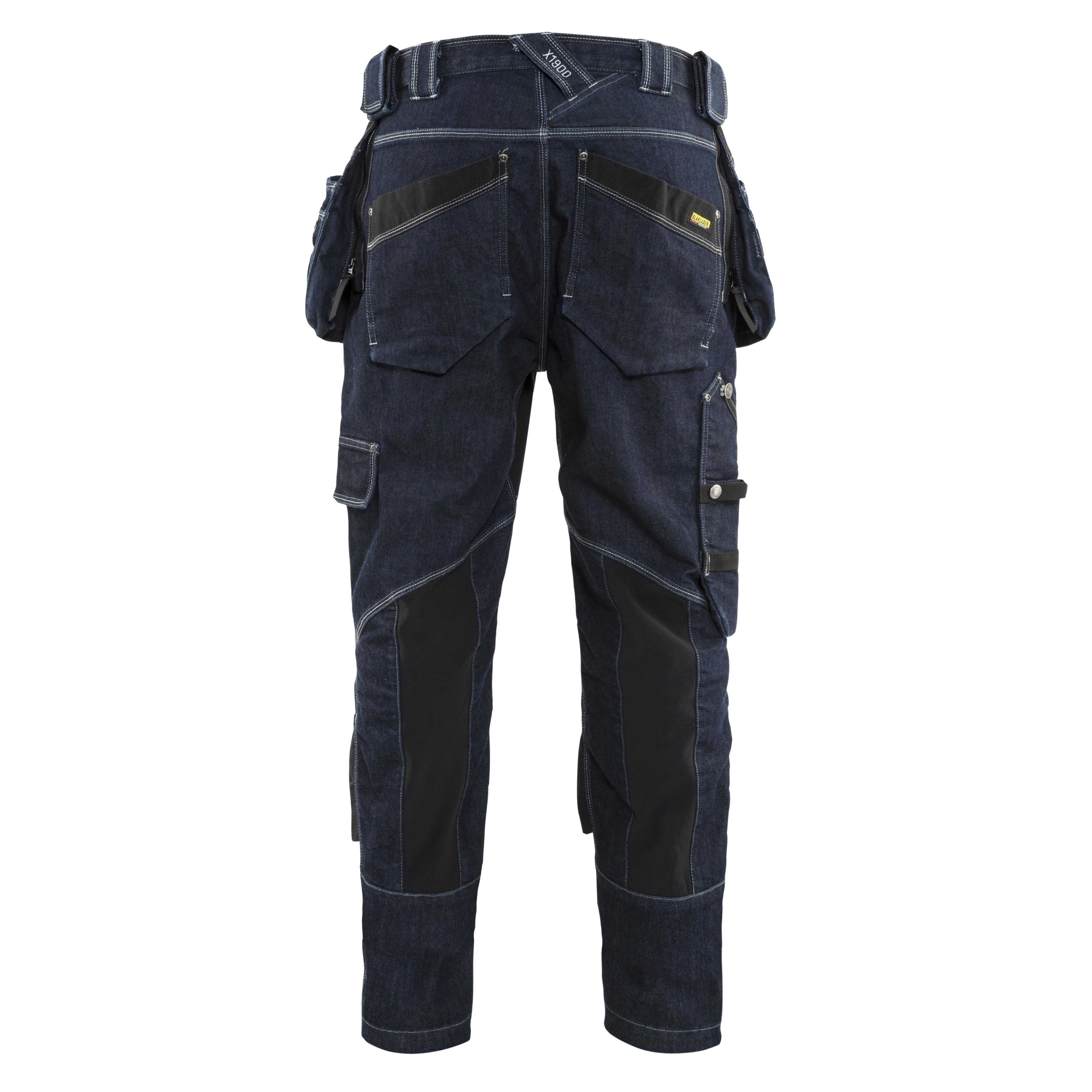 BLAKLADER 19991141 | Craftsman Trousers Stretch X1900 Work Trousers Men - Cordura Denim