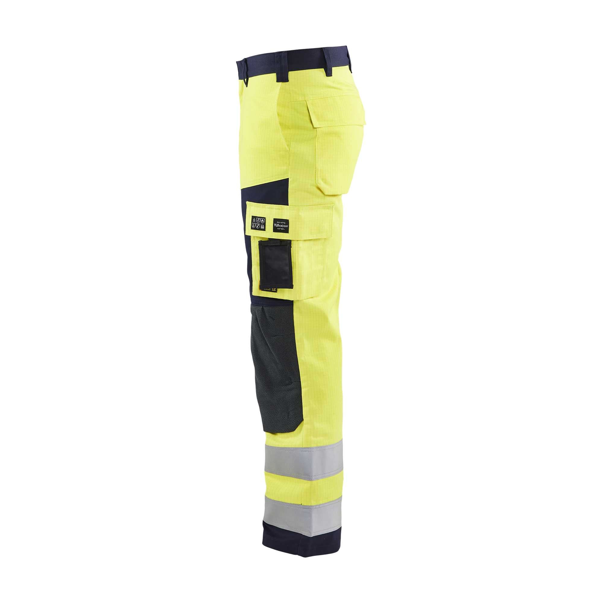 BLAKLADER 15781514 Multinorm Craftsman Trousers Hi Vis Reflective Work Trousers Men - Antistatic