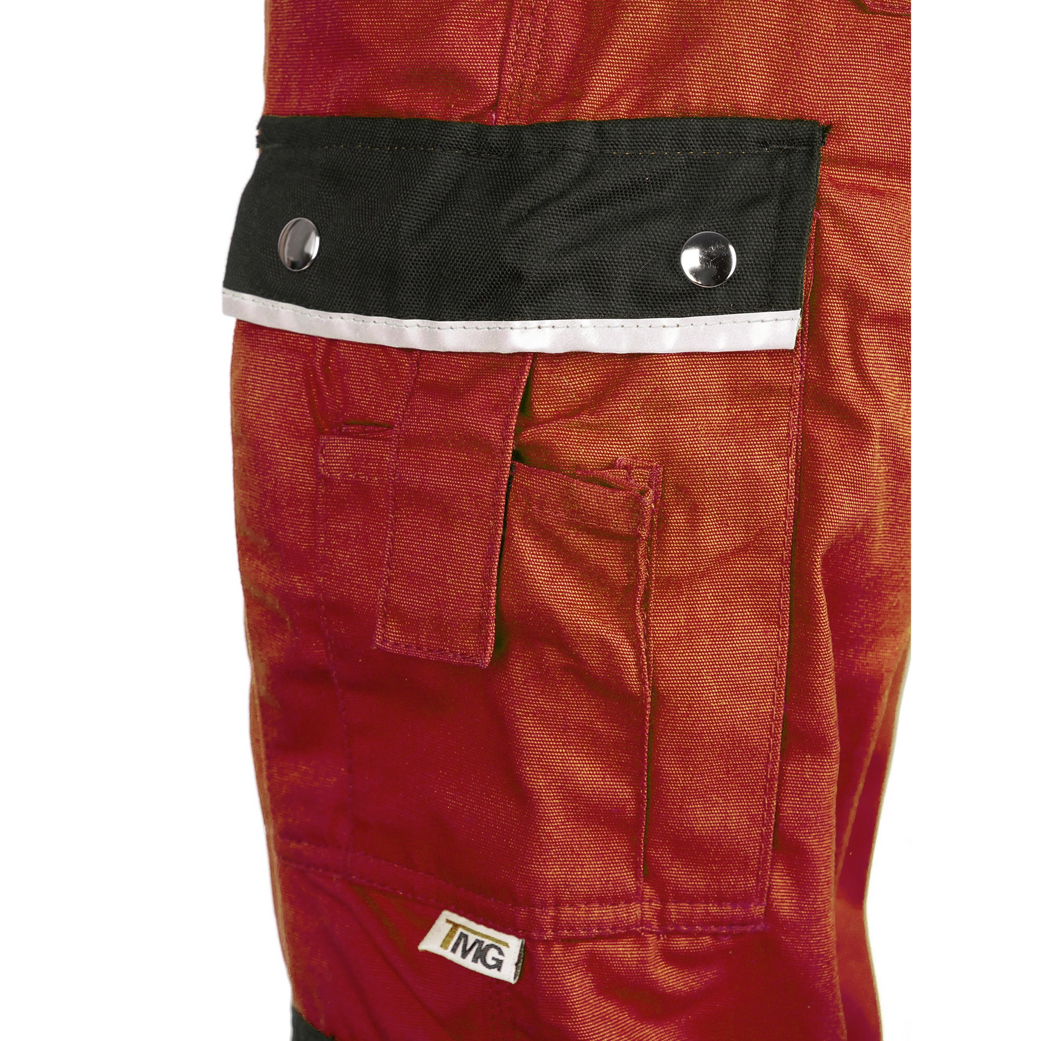 TMG Style Work trousers red - Bundhose-Style-red-detail-2