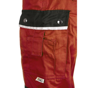 TMG Style Work trousers red - Bundhose-Style-red-detail-2