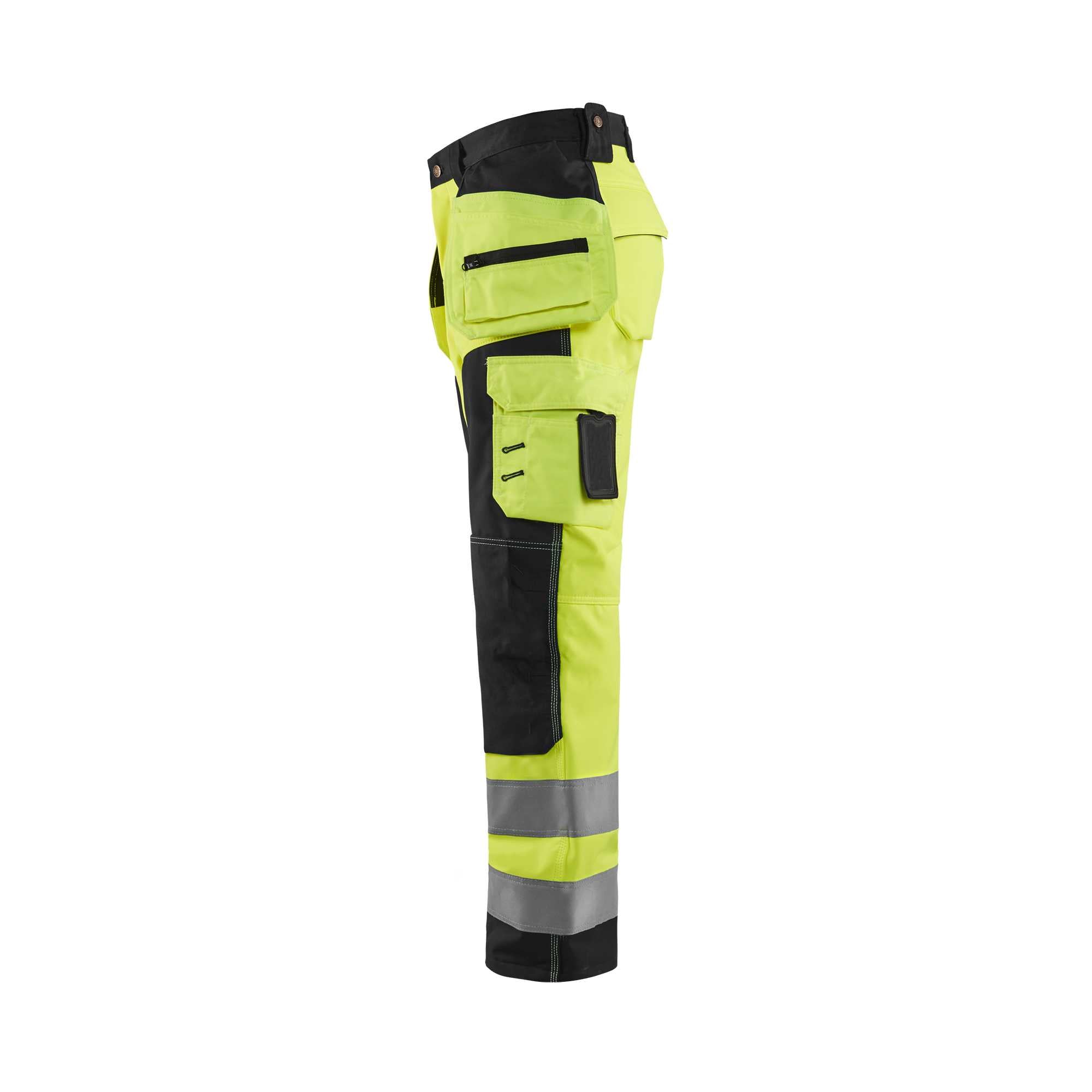 BLAKLADER 15672517 Hi Vis Softshell craftsman trousers Hi Vis Reflective Work Trousers Men - Waterproof
