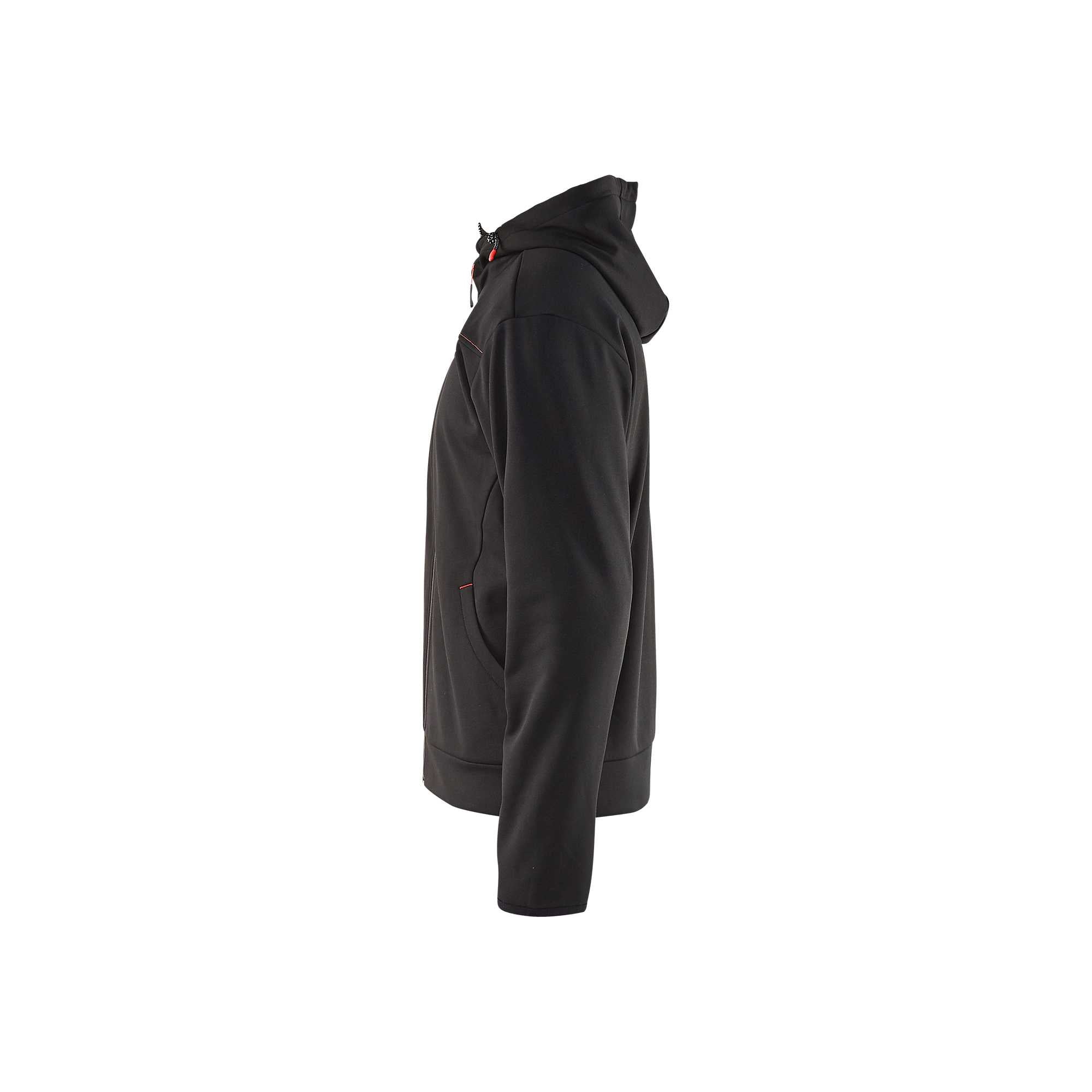 BLAKLADER 33632526 Hoodie With Full Zip Hoodie Work Sweatshirt MEN - Pique Fleece