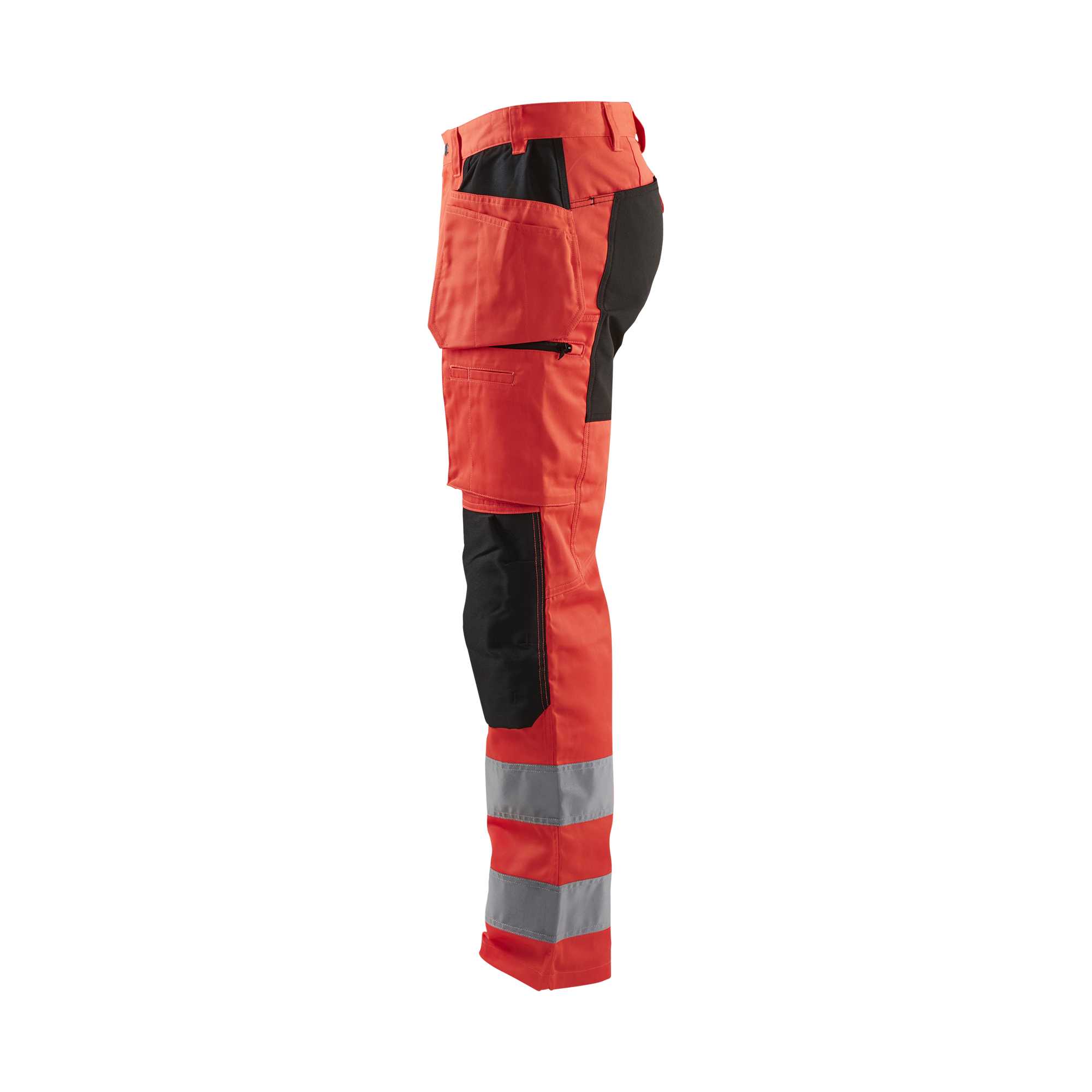 BLAKLADER 15521811 | Hi Vis Trousers with Stretch Hi Vis Reflective Work Trousers Men - Class 2 Visibility