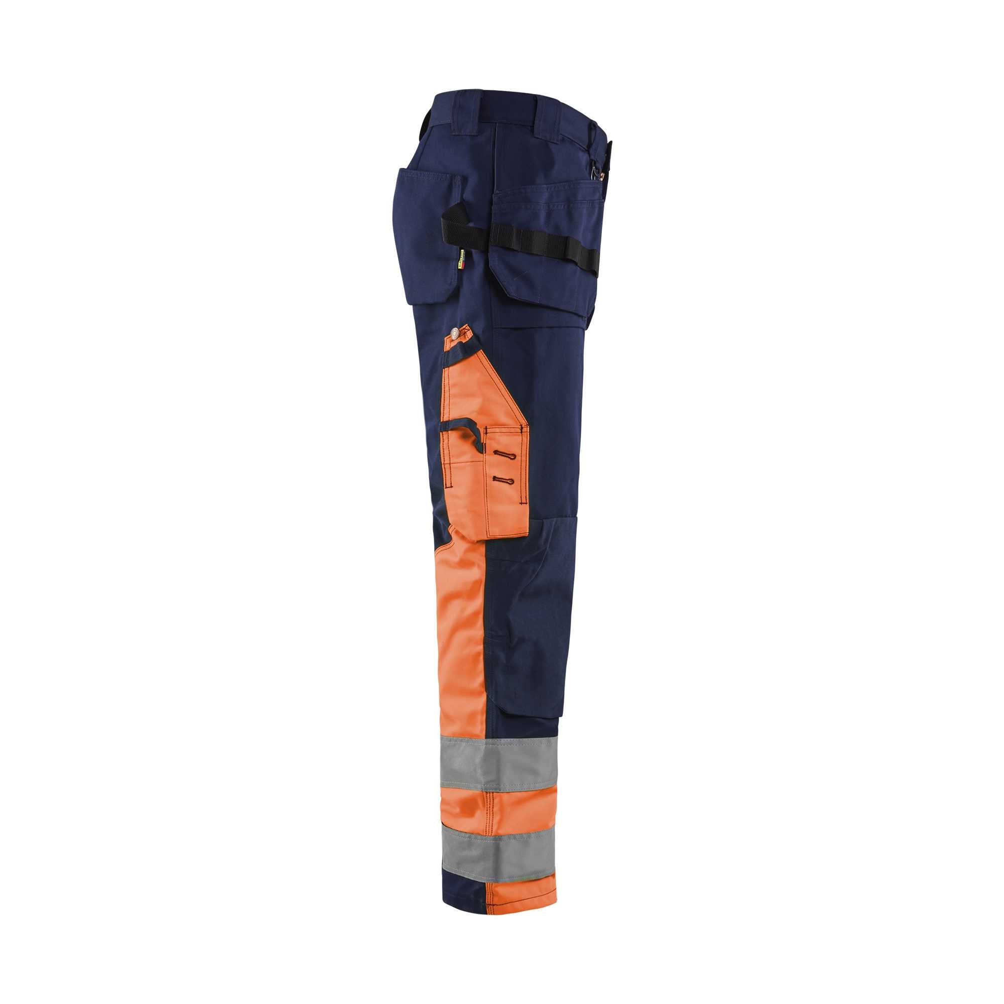 BLAKLADER 15291860 | Hi Vis Trousers Hi Vis Reflective Work Trousers Men - twill fabric