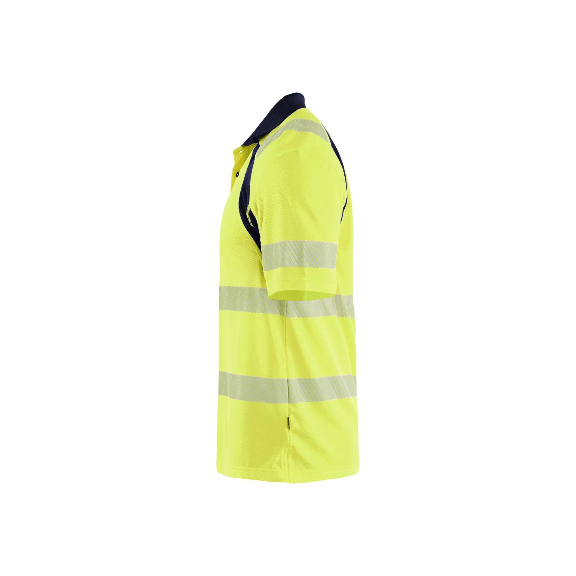BLAKLADER 35951013 HI VIS UV PROTECTED POLO SHIRT Hi Vis Reflective Short Sleeve Work Polo MEN - 100% Polyester