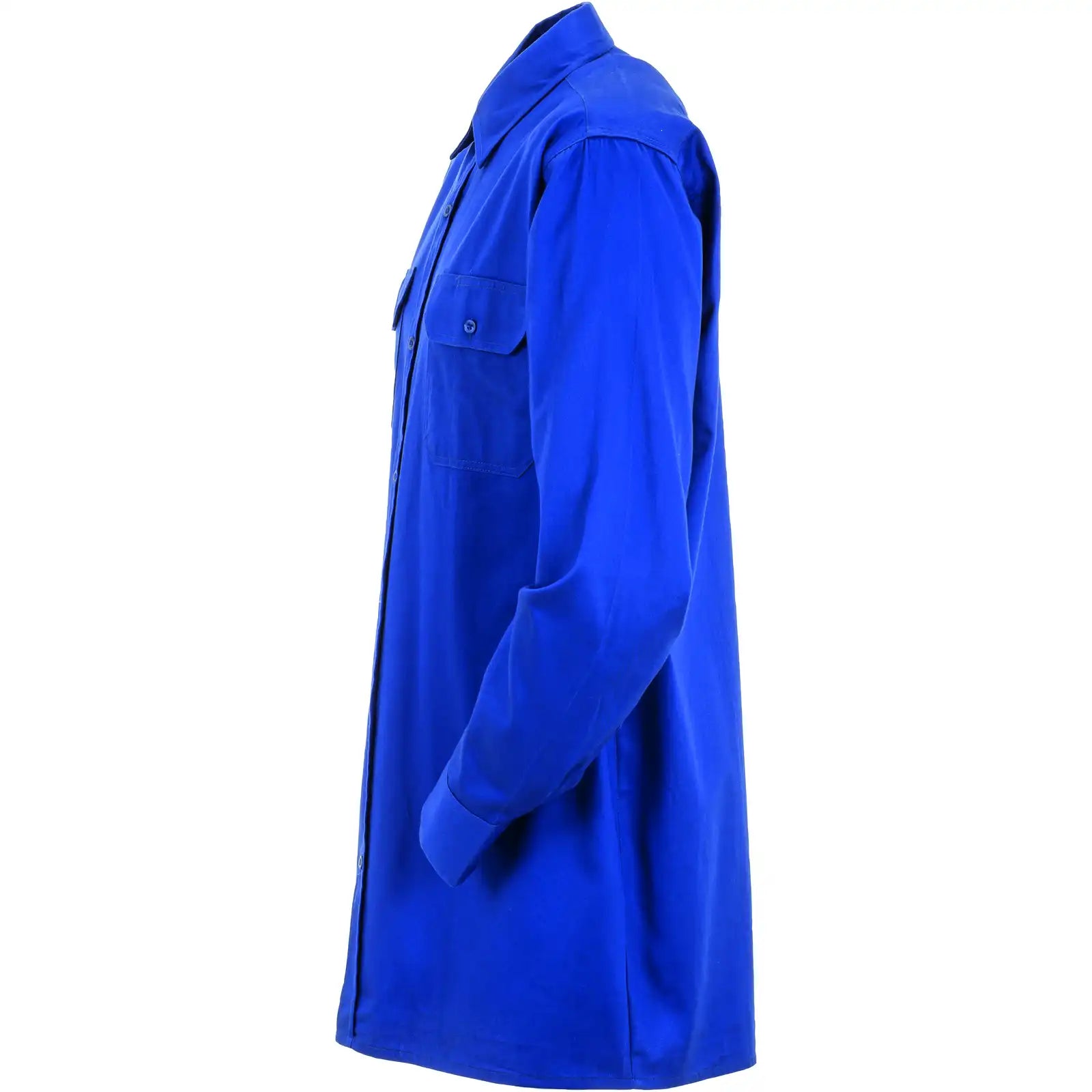 Planam Hemden Köperhemd Langarm mittelblau 37/38 mittelblau - Produktbild ohne Model