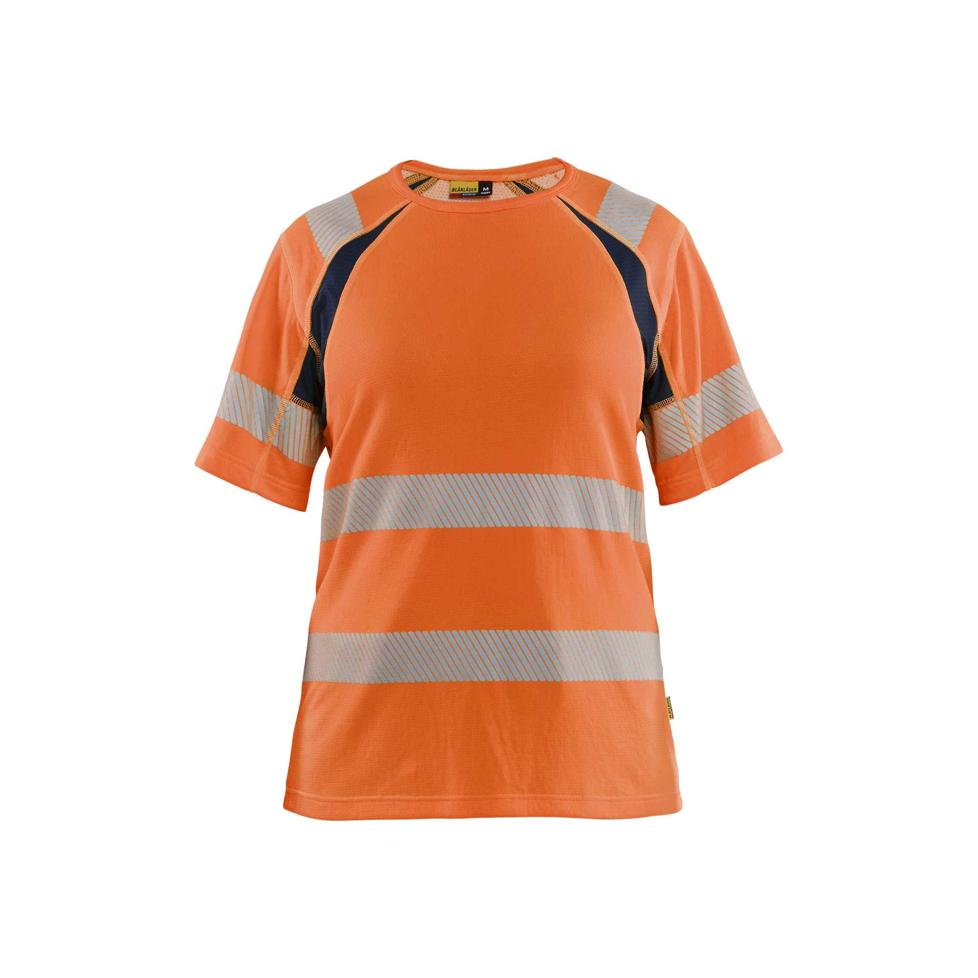 BLAKLADER 35032537 Women’s Hi Vis T shirt Hi Vis Reflective Short Sleeve Work T-Shirt WOMEN - Moisture Wicking