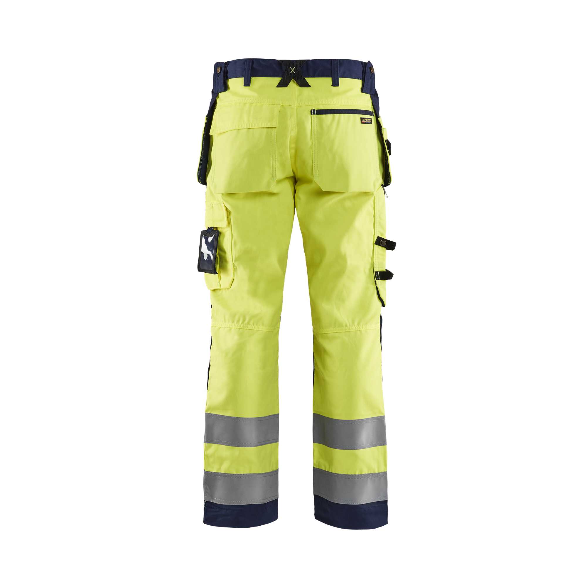 BLAKLADER 15681811 | Hi Vis craftsman trousers Hi Vis Reflective Work Trousers Men - Twill Fabric