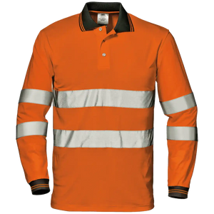 MAX CONFORT POLO SHIRT - Class 3 - Double Reflective Band - Long-Sleeved - Image 1