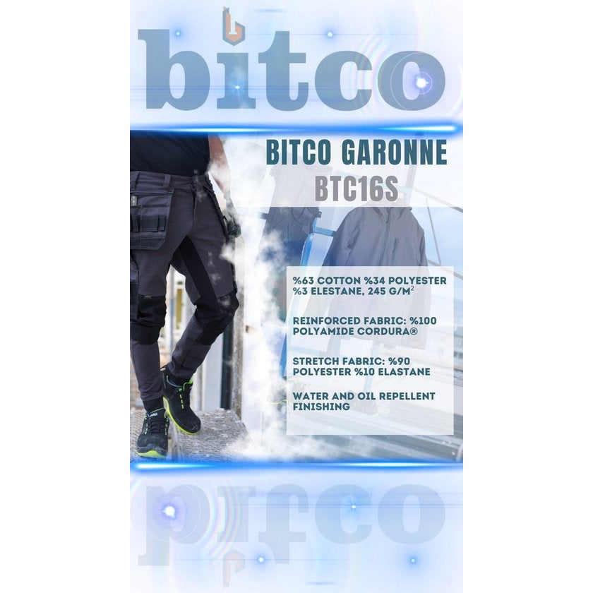 BITCO GARONNE Work Pants - Water-Repellent - Oil-Repellent - Reinforced with CORDURA® - Image 23