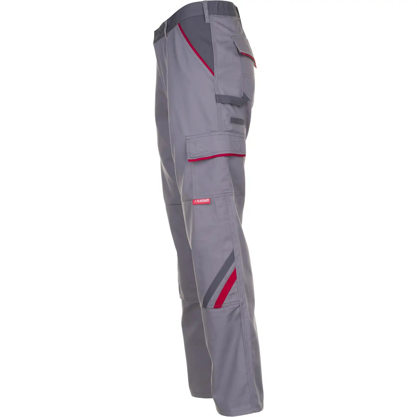 Planam Highline Bundhose zink/schiefer/rot 102 zink/schiefer/rot - Produktbild ohne Model