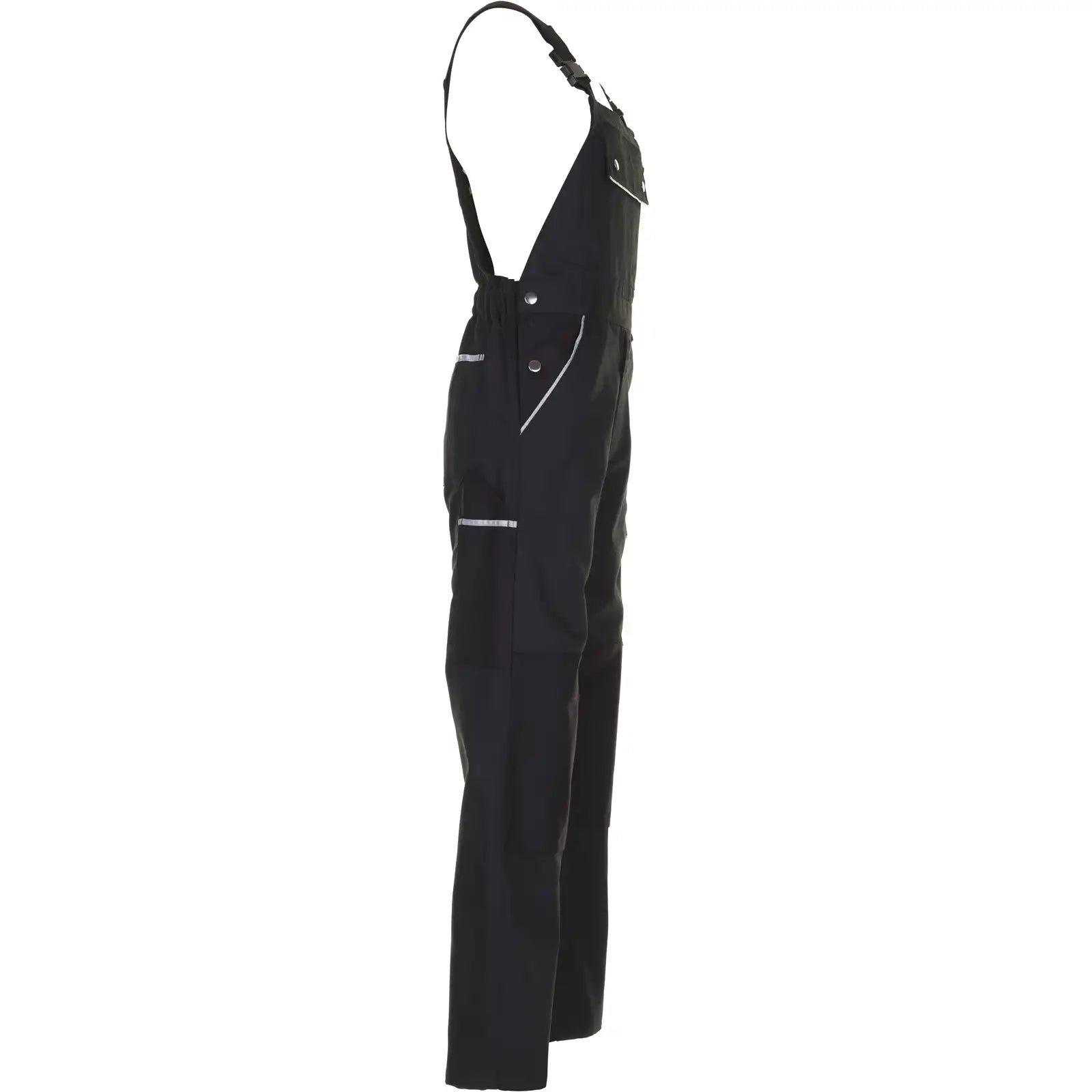 Planam Canvas 320 Latzhose schwarz/schwarz 102 schwarz/schwarz - Produktbild ohne Model