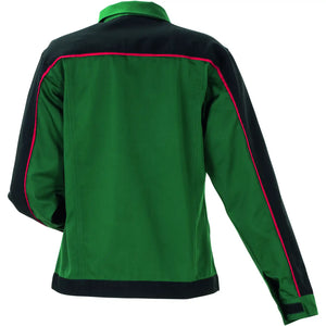Planam Highline Damen Bundjacke grün/schwarz/rot 34 grün/schwarz/rot - Produktbild ohne Model