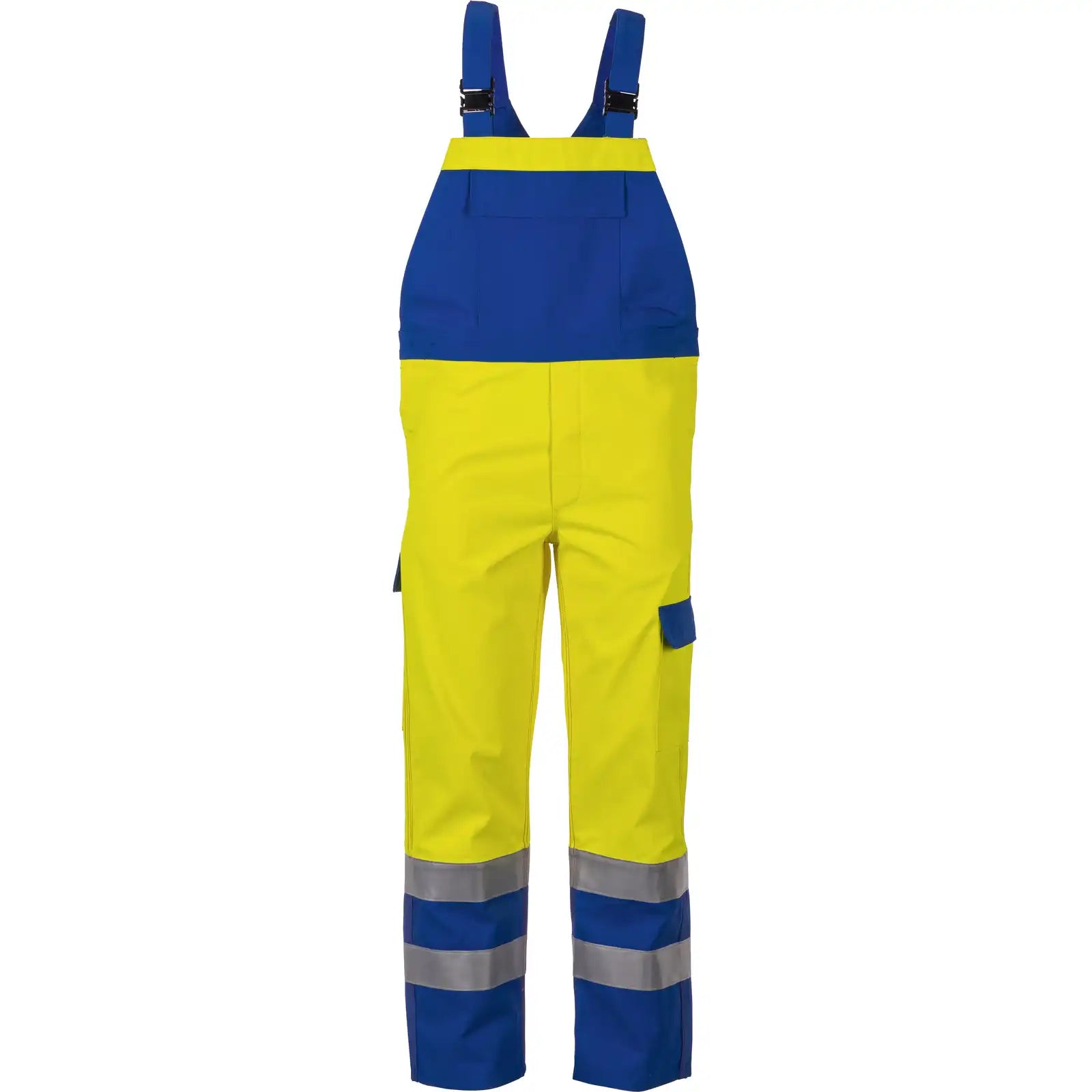 Planam Major Protect Latzhose warngelb/kornblumenblau 102 gelb/kornblumenblau - Vorschaubild
