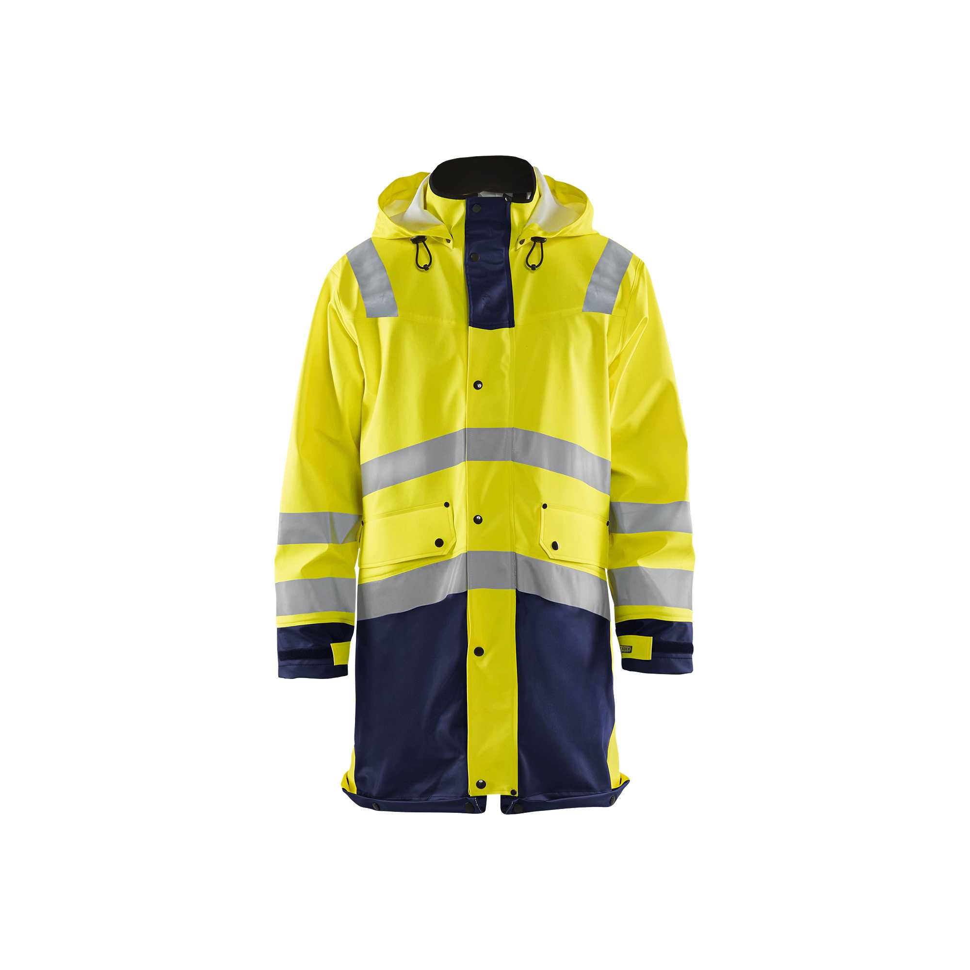 BLAKLADER 43062003 Raincoat Hi Vis LEVEL 2 Hi Vis Reflective Raincoat MEN - Waterproof