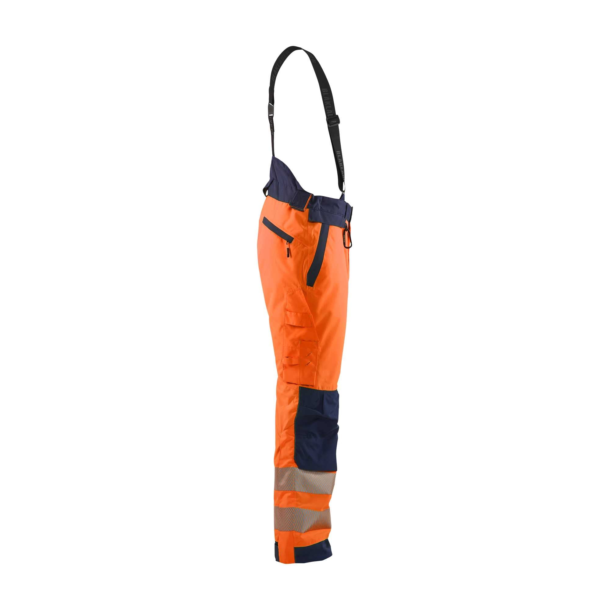 BLAKLADER 18751977 | Hi Vis Winter Trousers Hi Vis Reflective Work Trousers Men - Waterproof