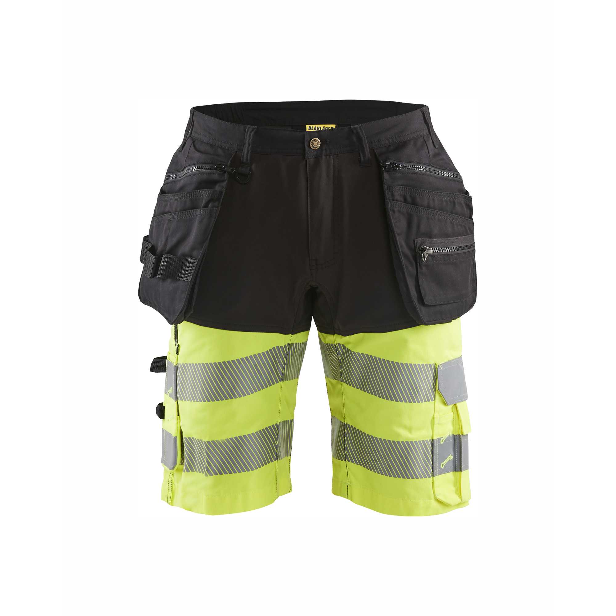 BLAKLADER 15961811 | Hi Vis shorts with stretch Hi Vis Reflective Work Shorts Men - Stretch Fabric