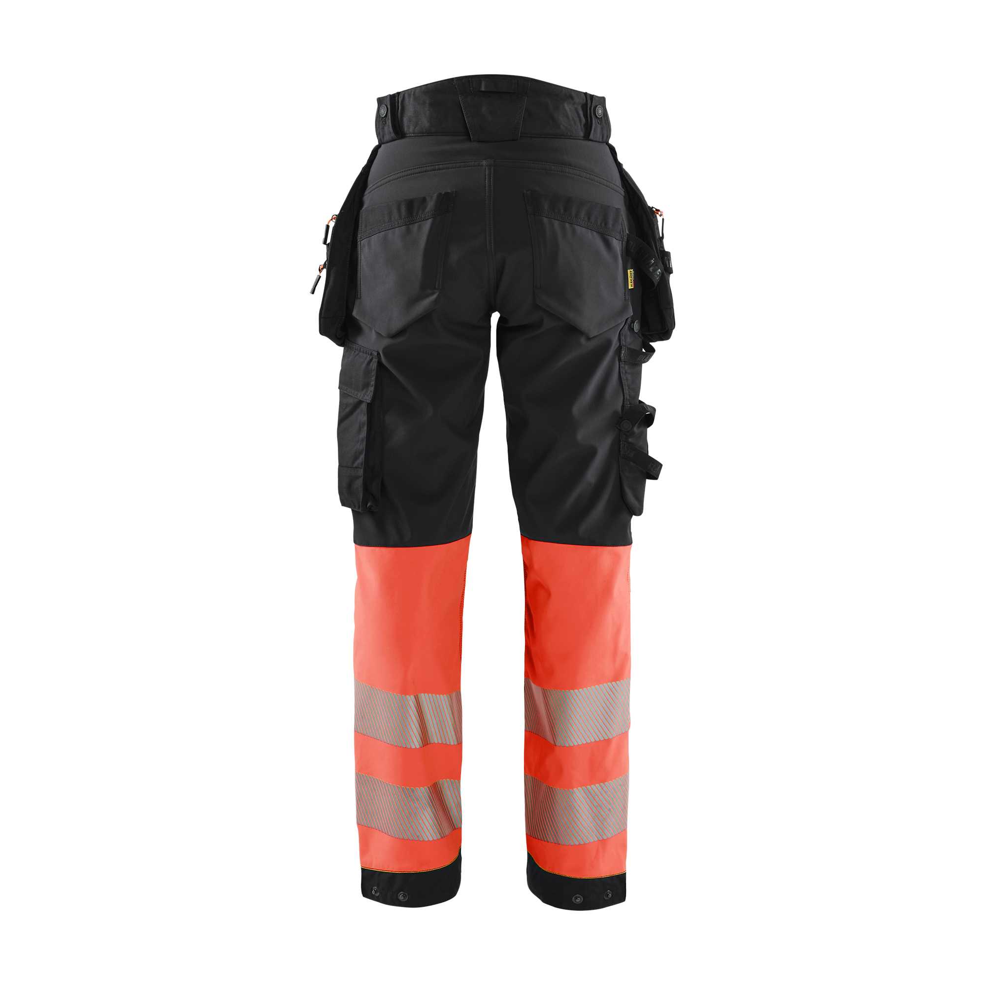BLAKLADER 71142513 | Women's Hi Vis softshell trousers Hi Vis Reflective Work Trousers Women - Waterproof