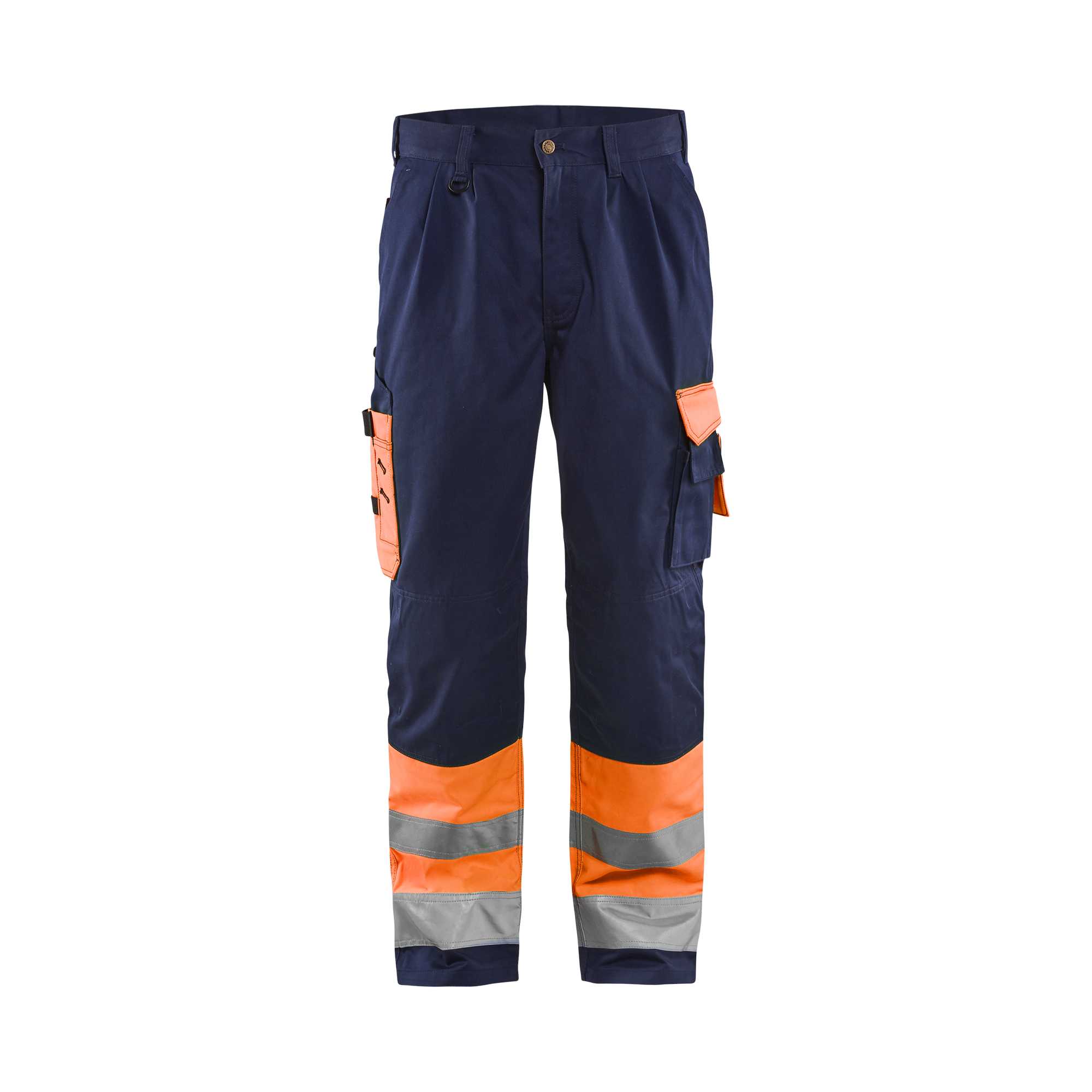 BLAKLADER 15841860 | Hi Vis Trousers Hi Vis Reflective Work Trousers Men - Twill Fabric