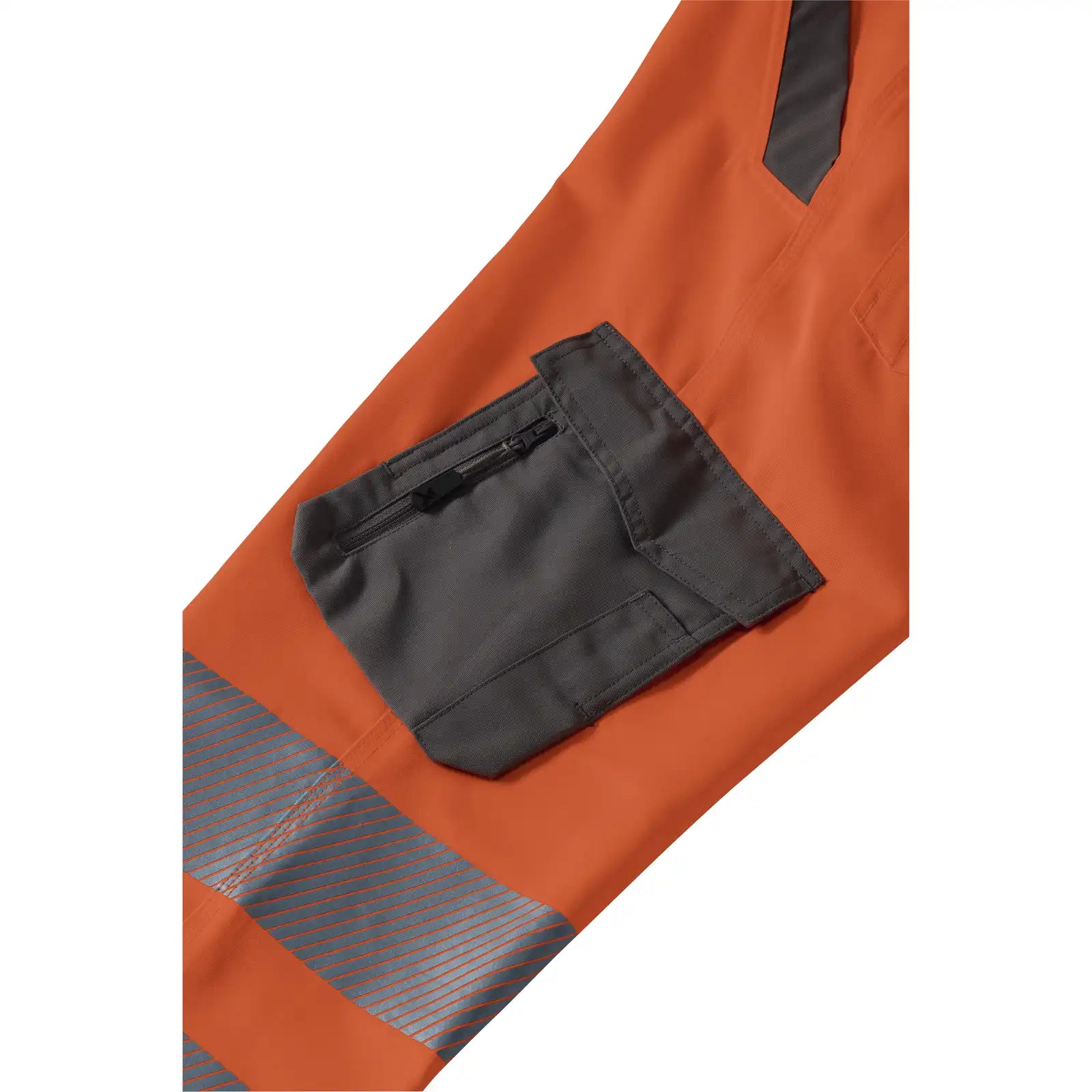 Planam Norit Warnschutz Herren Latzhose orange/zink  102 orange/zink - Extra Detailbild
