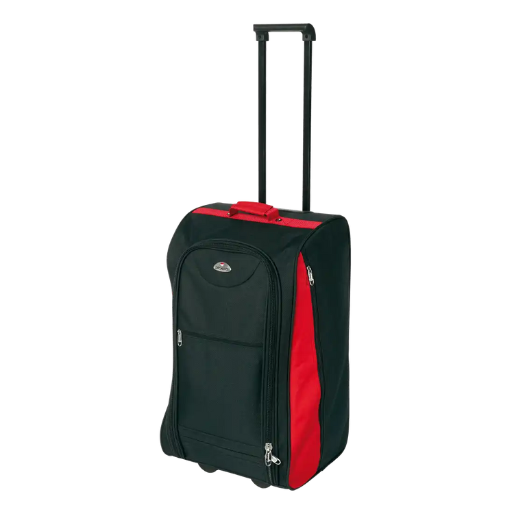 PACIFIC TROLLEY Bag - Retractable Telescopic Handle - Semi-Rigid - Three Outer Pockets