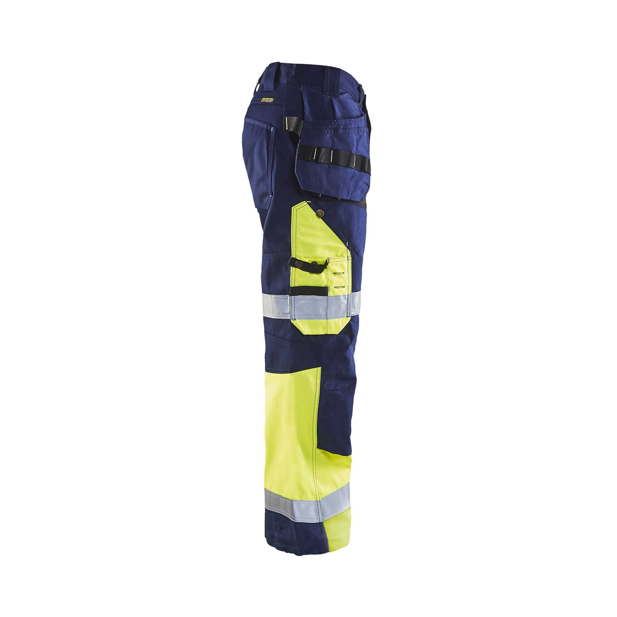 BLAKLADER 15081860 Hi Vis trousers X1500 Hi Vis Reflective Work Trousers Men - Twill Fabric