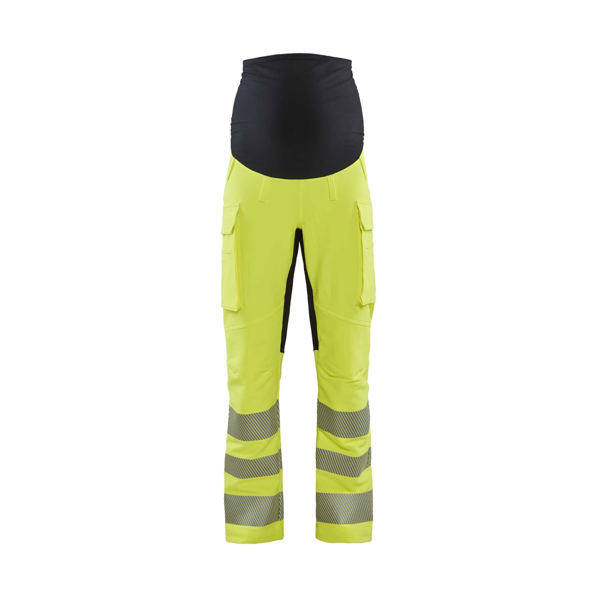 BLAKLADER 71001642 Women's hi Vis 4 way stretch maternity trousers Hi Vis Reflective Work Trousers Women - water repellent