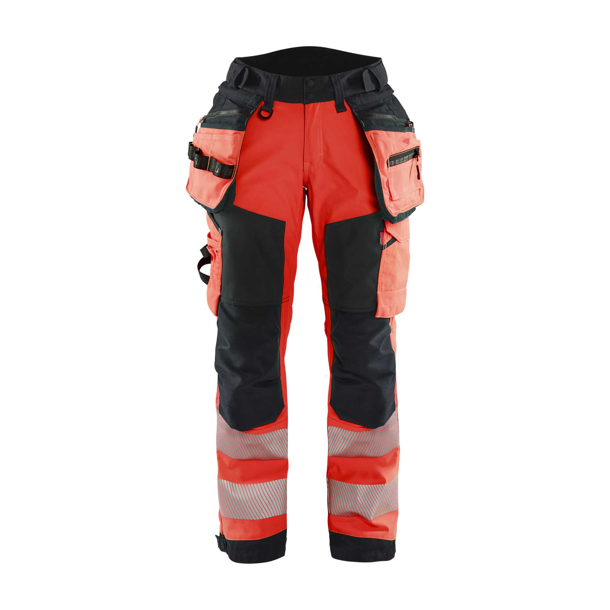 BLAKLADER 71182513 | Women's Hi Vis softshell trousers Hi Vis Reflective Work Trousers Women - Waterproof