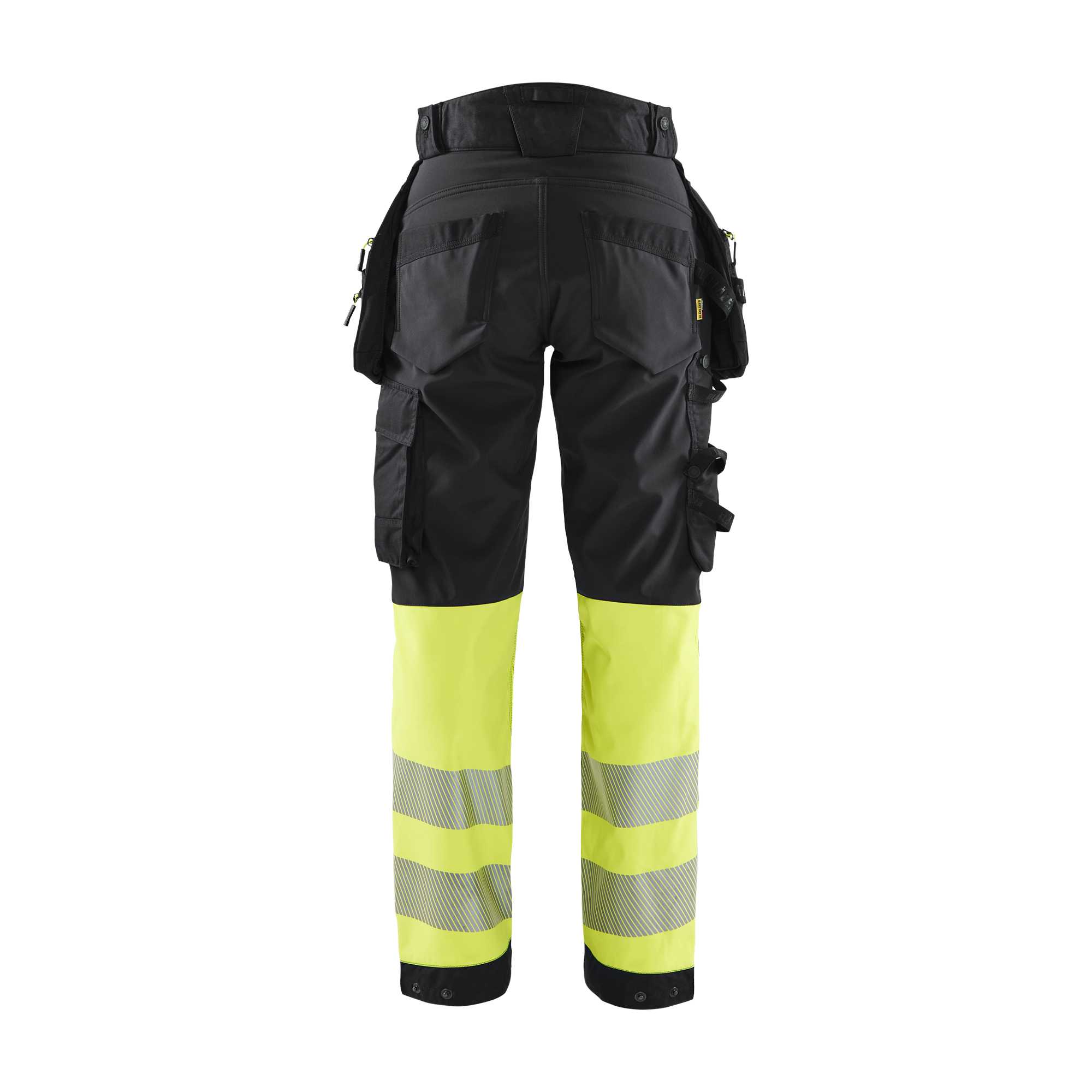 BLAKLADER 71142513 | Women's Hi Vis softshell trousers Hi Vis Reflective Work Trousers Women - Waterproof