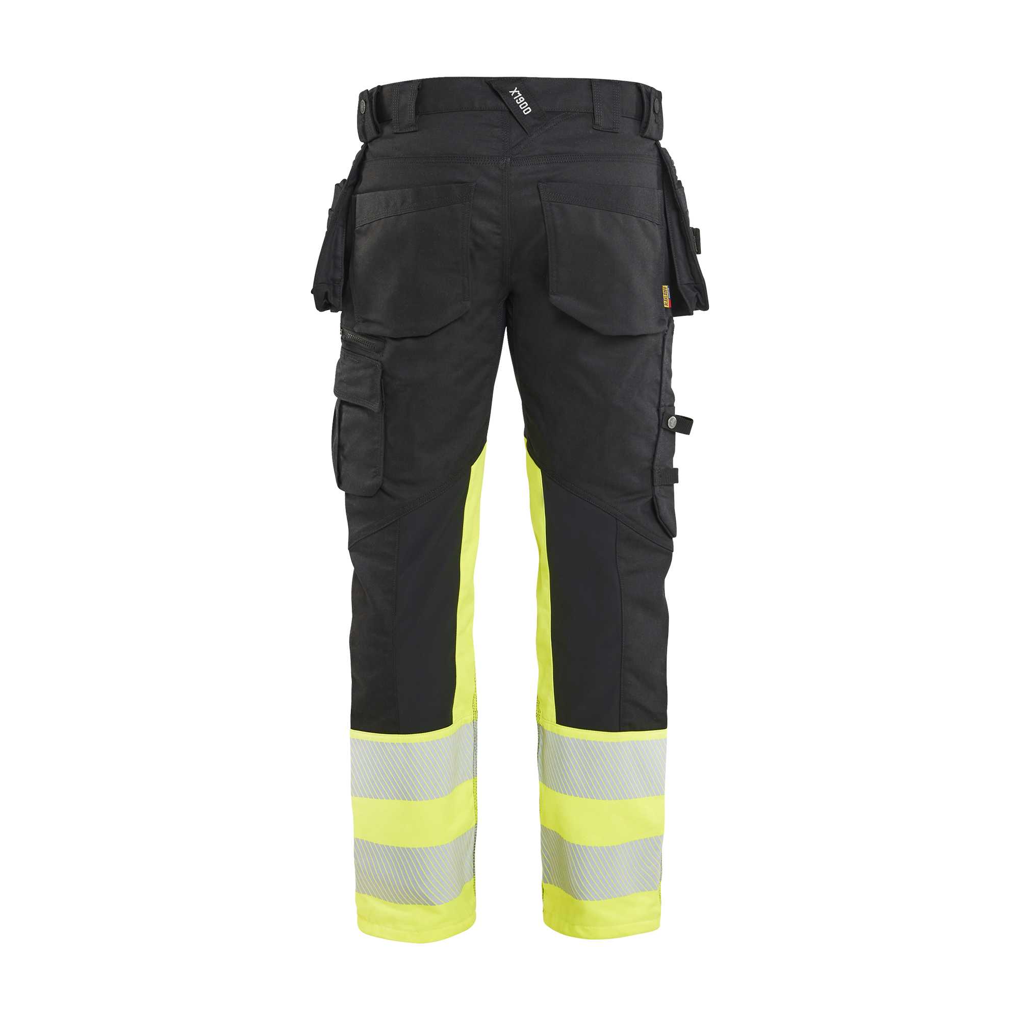 BLAKLADER 11301149 | Hi vis Trousers Stretch Hi Vis Reflective Work Trousers Men - Cordura Denim