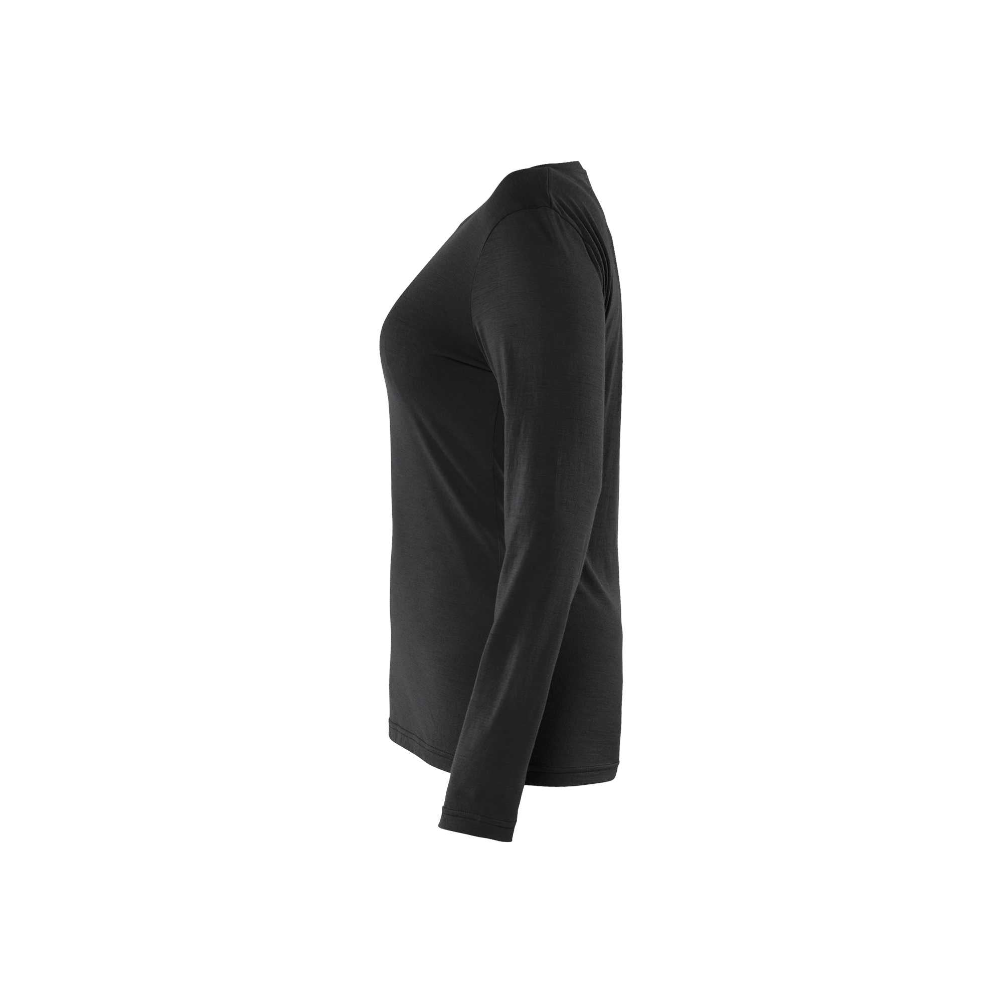 BLAKLADER 35391743 Women's Long Sleeved Merino Wool T Shirt Long Sleeve Work T-Shirt WOMEN - 85% Merino Wool