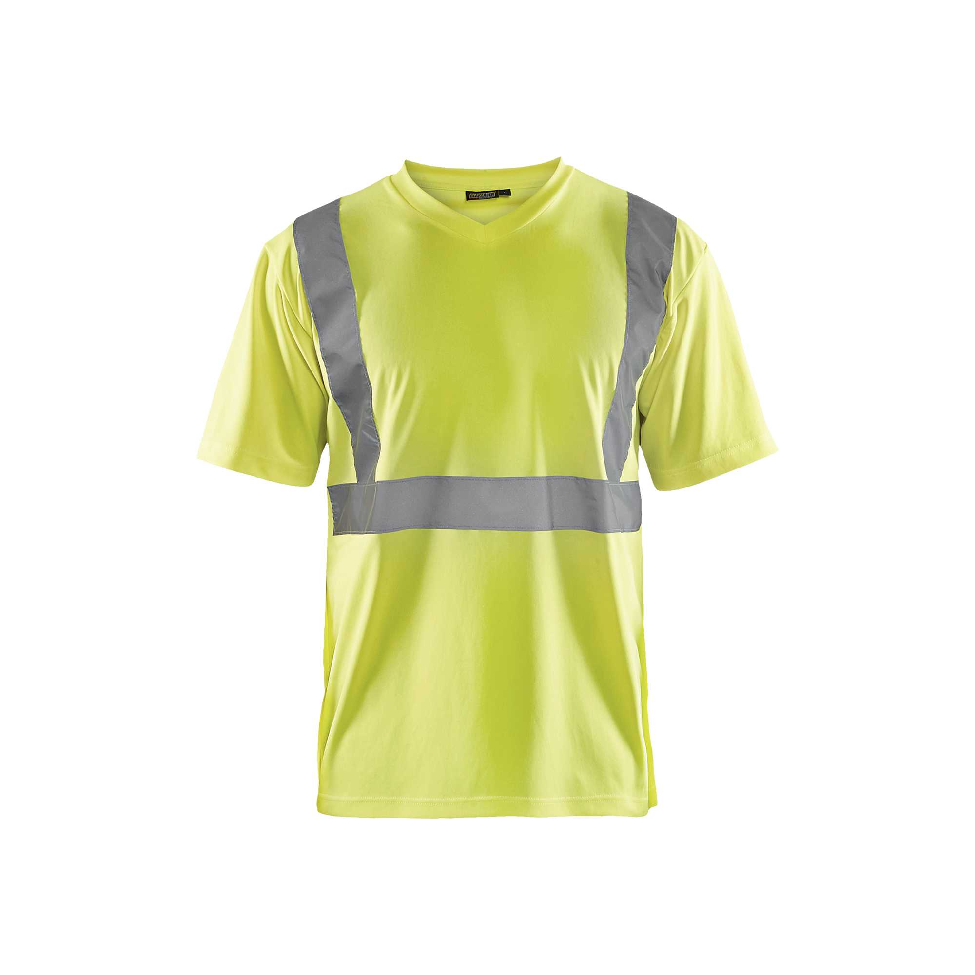 BLAKLADER 33131009 Hi Vis T Shirt Hi Vis Reflective Short Sleeve Work T-Shirt MEN - 100% Polyester