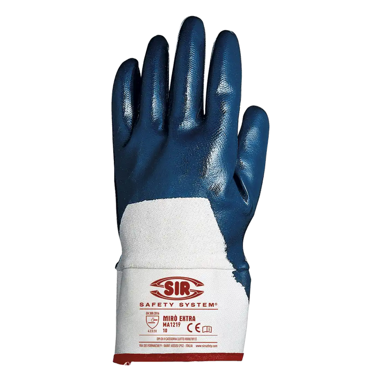 SIR SAFETY MIRÒ EXTRA AREATED Work Gloves - Abrasion Resistant NBR Coating - 12 Pairs